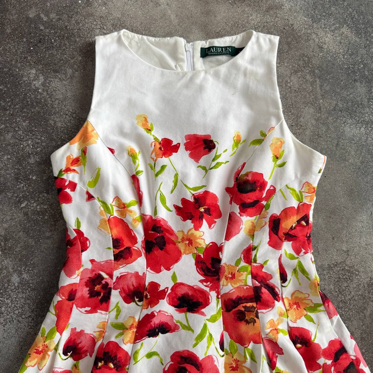 RRL Ralph Lauren × Ralph Lauren × Vintage Lauren Ralph Lauren Vintage Amazing Floral Dress Size S / US 4 / IT 40 - 2 Thumbnail