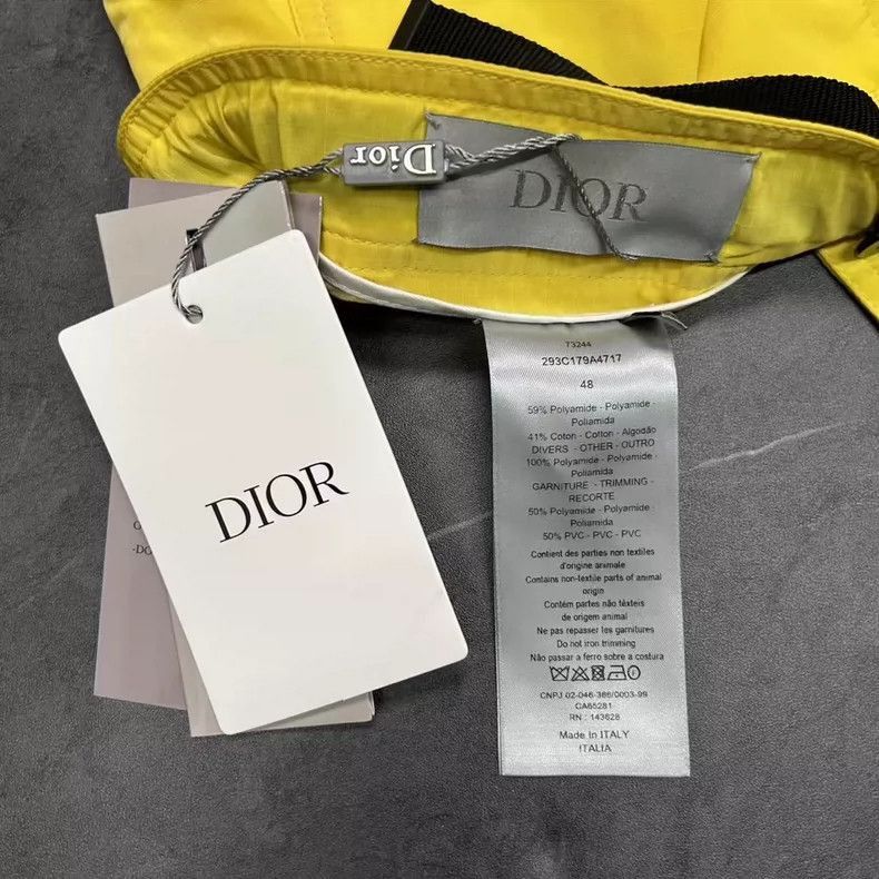 Dior DIOR Yellow Loose Fit Drawstring Shorts for Men-2506 Size US 7 / EU 40 - 8 Thumbnail