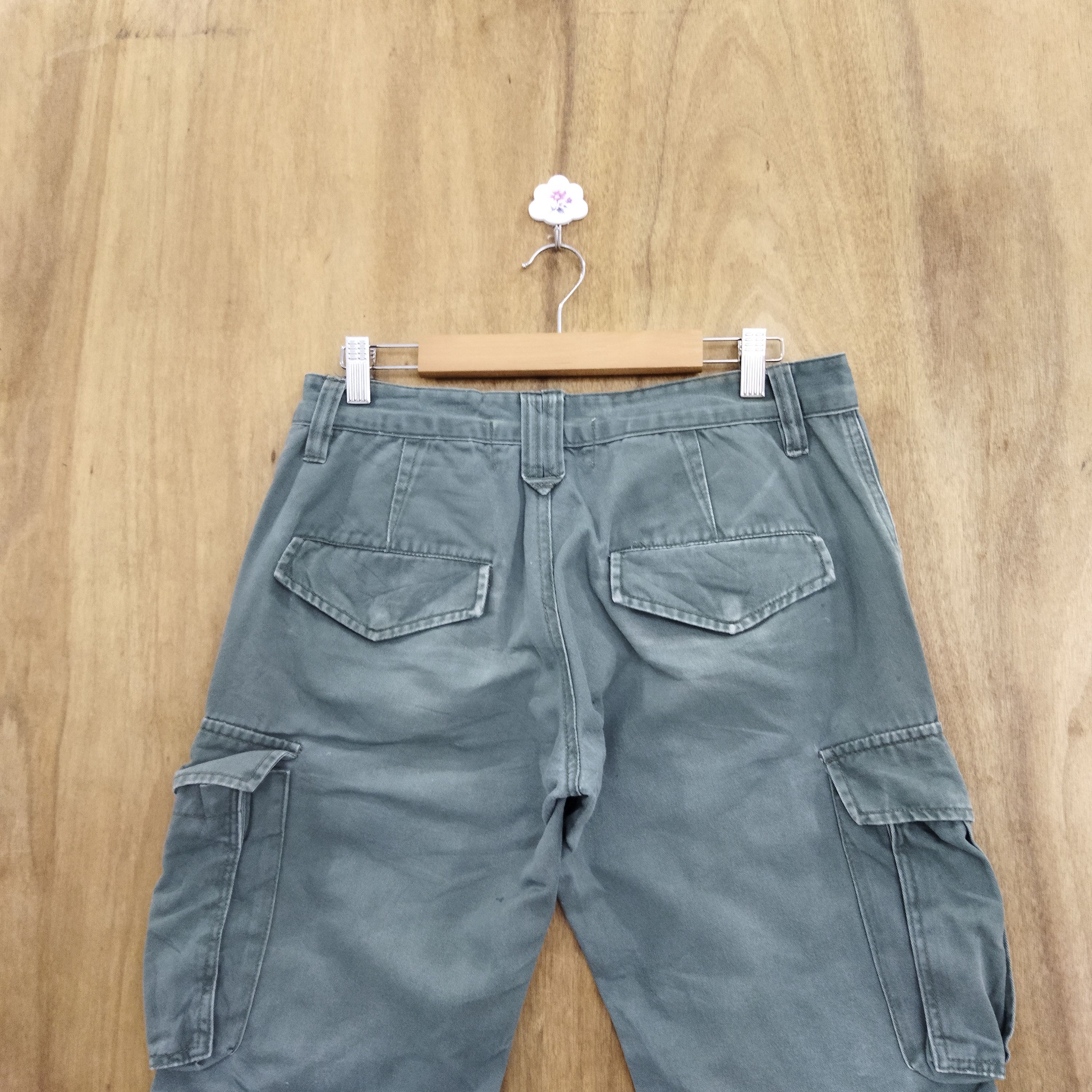 Japanese Brand BULL GREEN CARGO PANTS Size US 30 / EU 46 - 9 Thumbnail