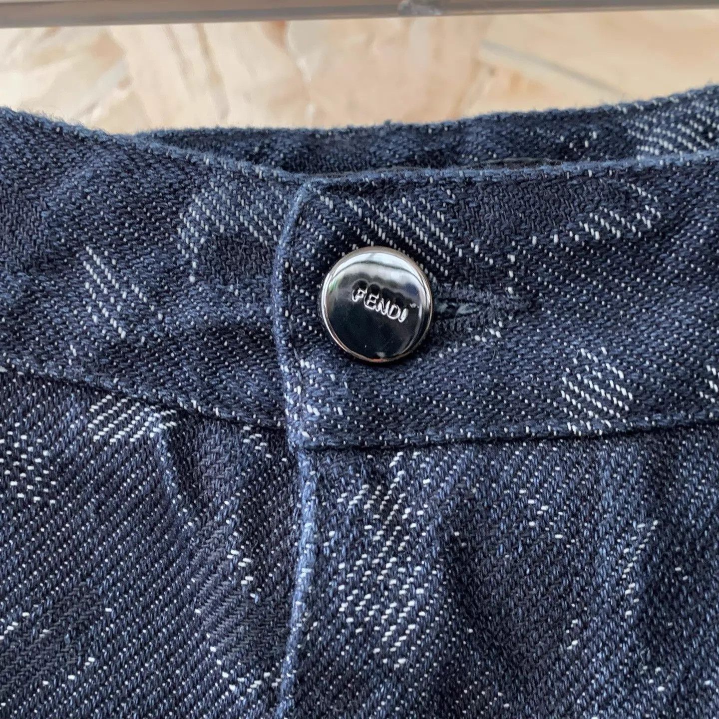 Fendi FENDI 26 H-W Button-Fly All-Over Jacquard Straight Jeans 34 Size US 34 / EU 50 - 5 Thumbnail