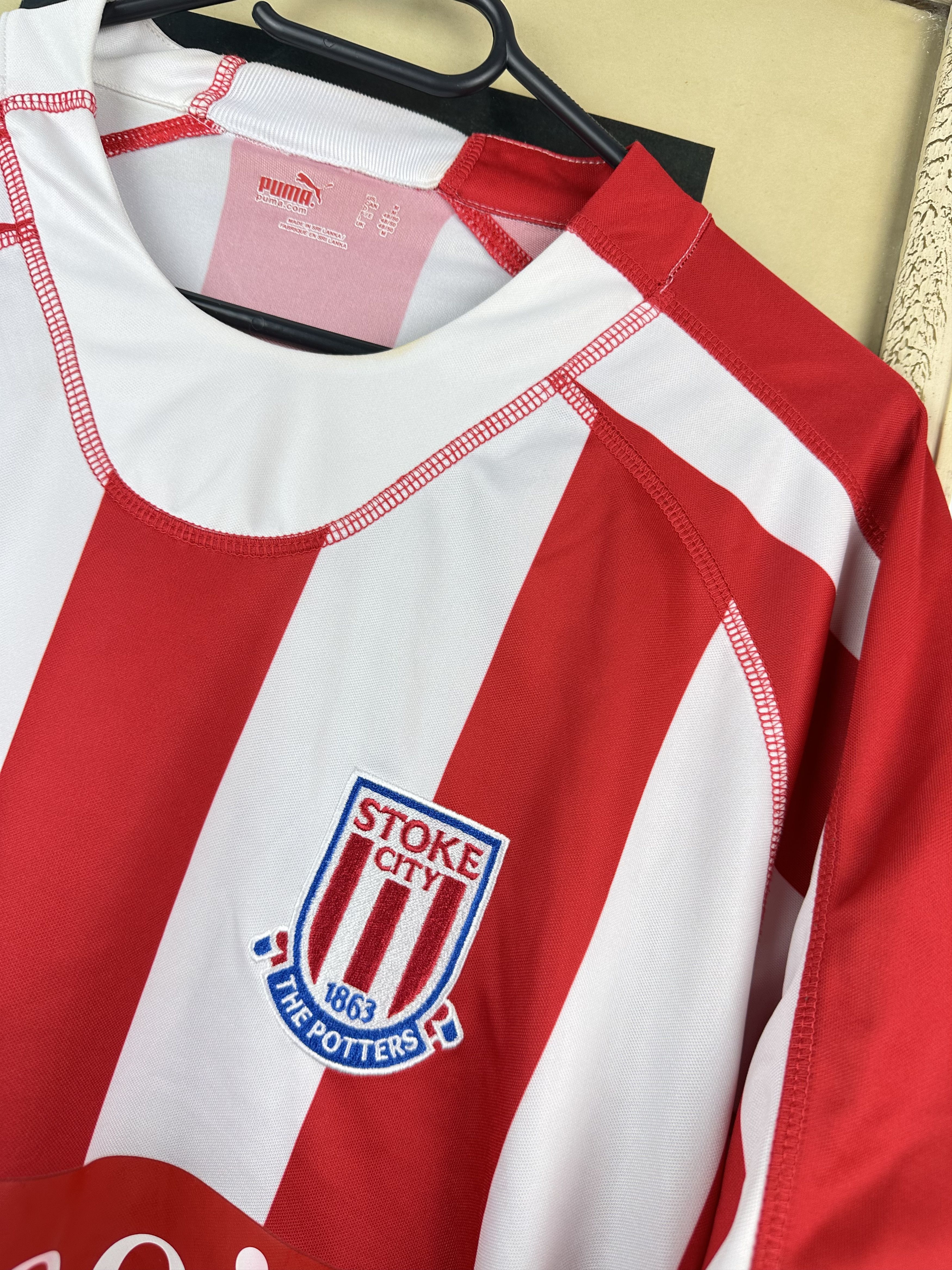 Puma Stoke City Home football shirt 2006 Soccer Puma jersey Rare Size US M / EU 48-50 / 2 - 3 Thumbnail