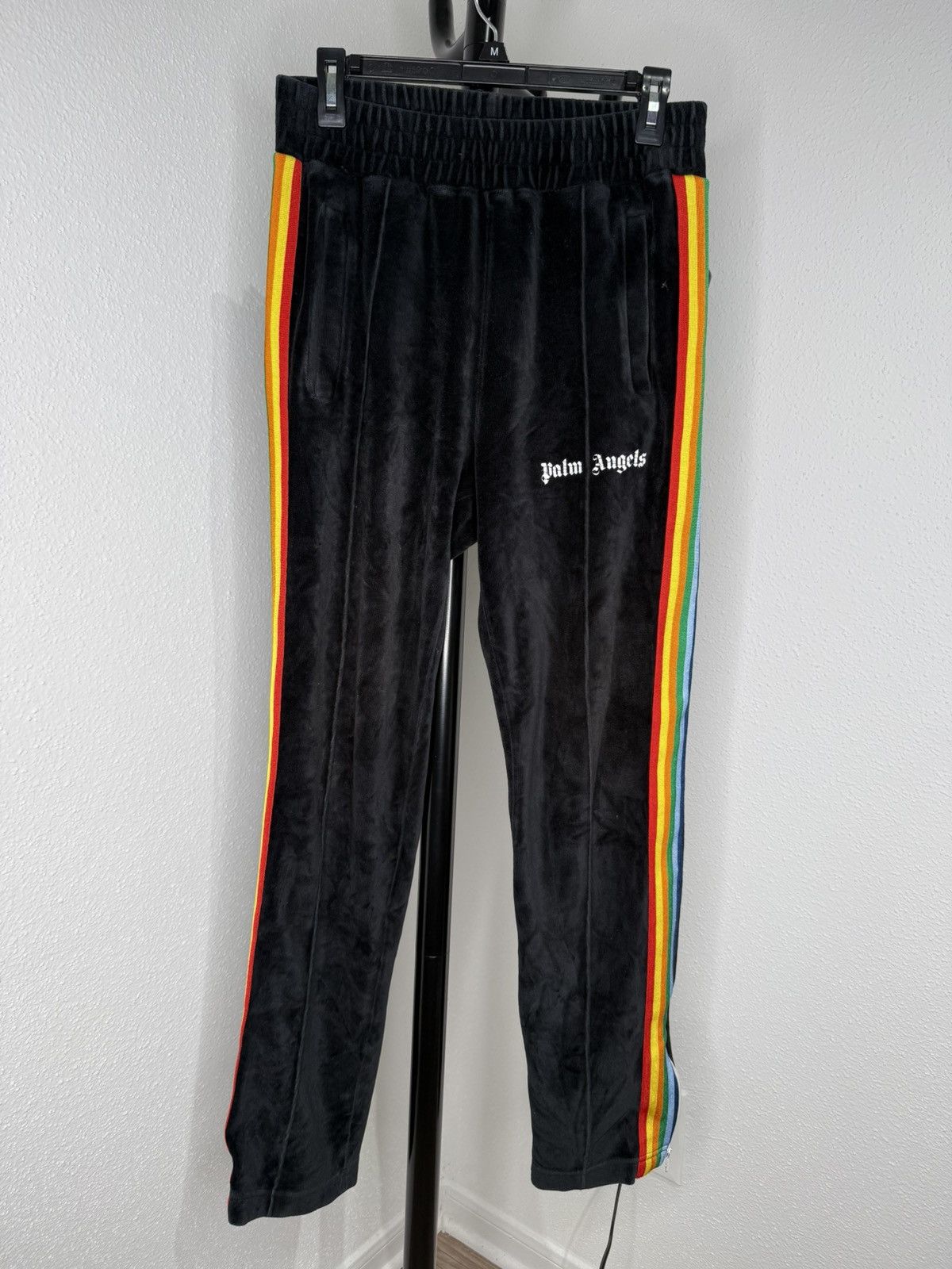 Palm Angels Palm Angels Rainbow Chenille Track Pants Size US 34 / EU 50 - 1 Thumbnail