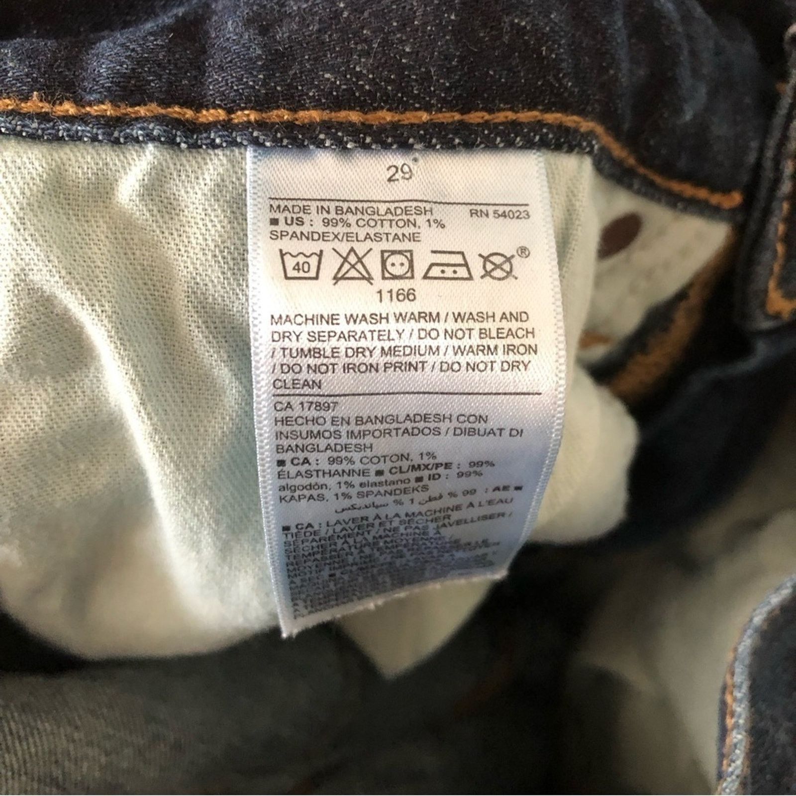 Old Navy Old Navy Slim Flex Dark Blue Denim Bermuda Jean Shorts Size 29" - 5 Thumbnail