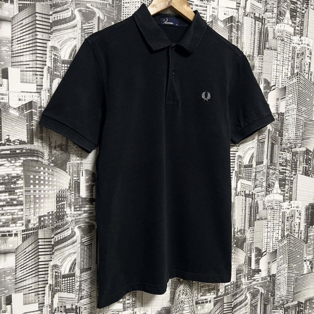 Fred Perry Men’s Fred Perry Black Polos Short Sleeve Cotton Size M Size US M / EU 48-50 / 2 - 2 Thumbnail