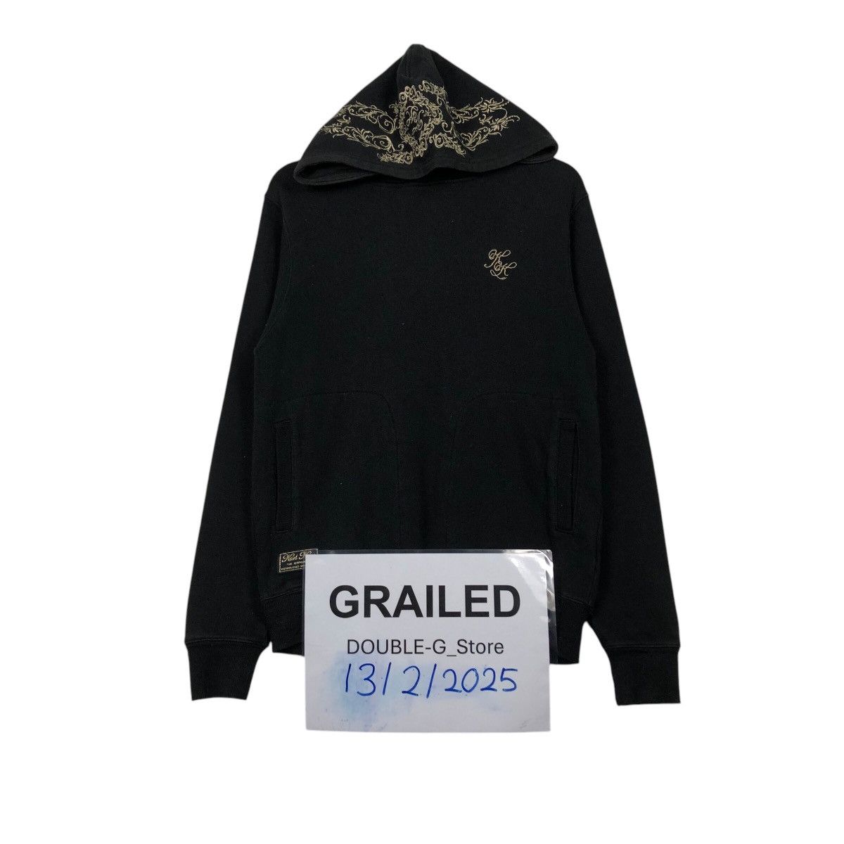 Japanese Brand KARL KANI “BROOKLYN ENERGY” Gothic Embroidered Hoodie Size US M / EU 48-50 / 2 - 1 Thumbnail