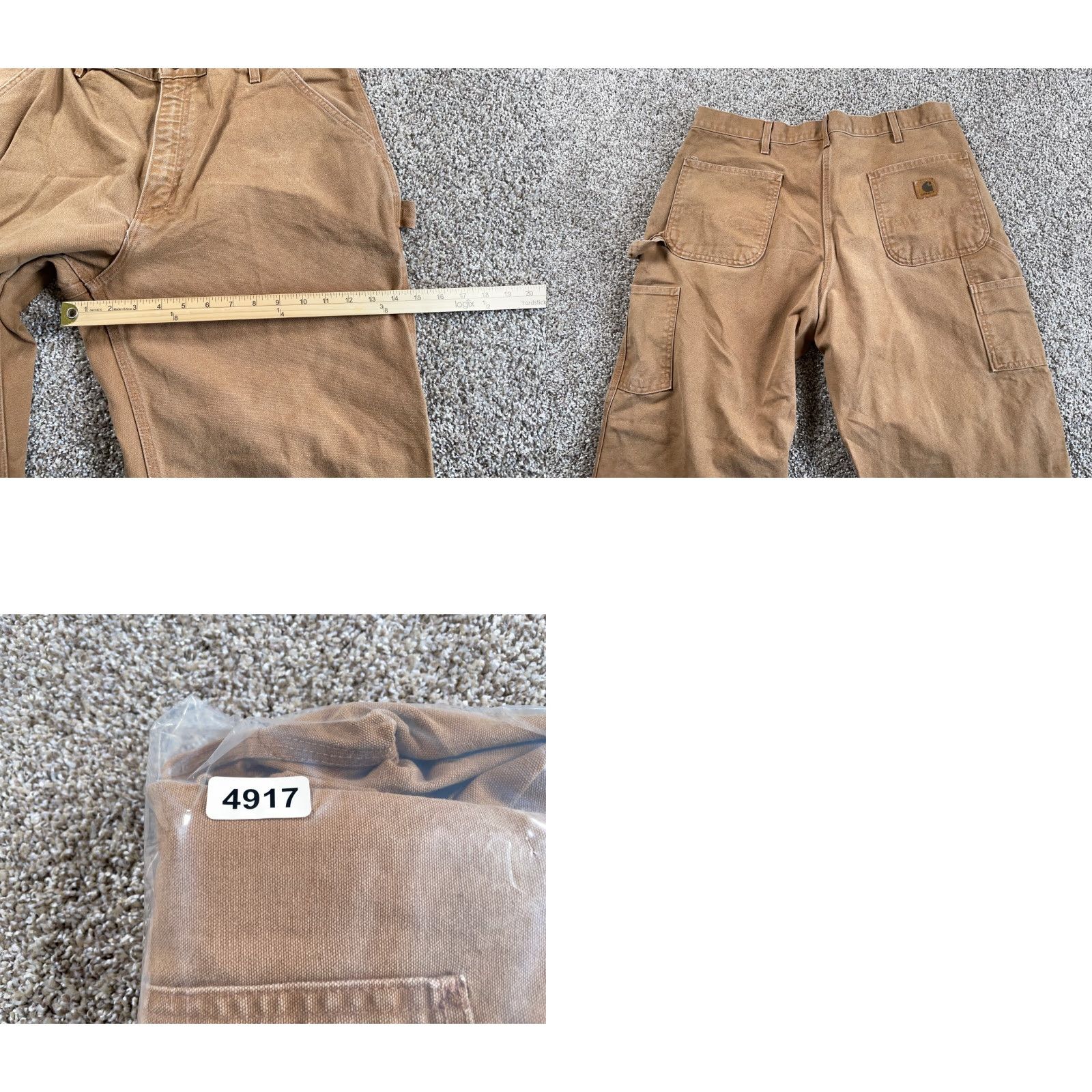Carhartt VINTAGE Carhartt Pants Carpenter Canvas Men's 38 x 30 Brown USA Made Size US 38 / EU 54 - 8 Thumbnail