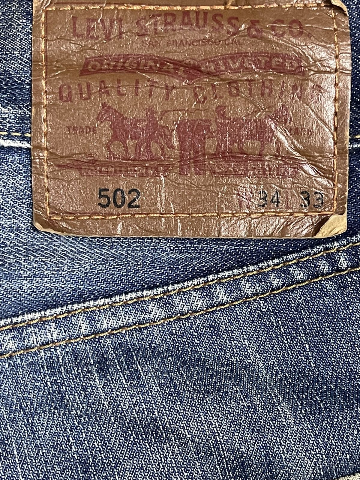 Levi's Vintage Levis 502 Blue Faded Wash Style Baggy Jeans Size US 36 / EU 52 - 9 Thumbnail