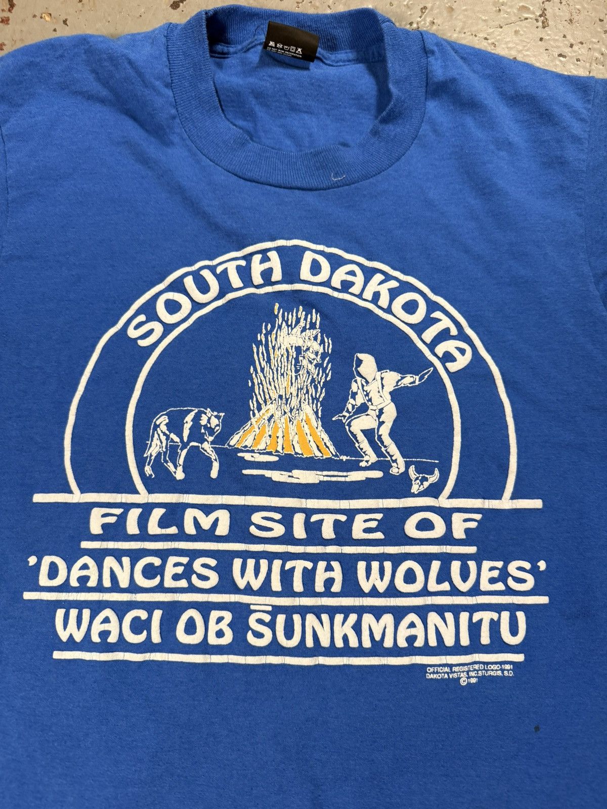 Other × Vintage Vintage 70s Style 1991 South Dakota Single Stitch Baby Tee Size US M / EU 48-50 / 2 - 4 Thumbnail