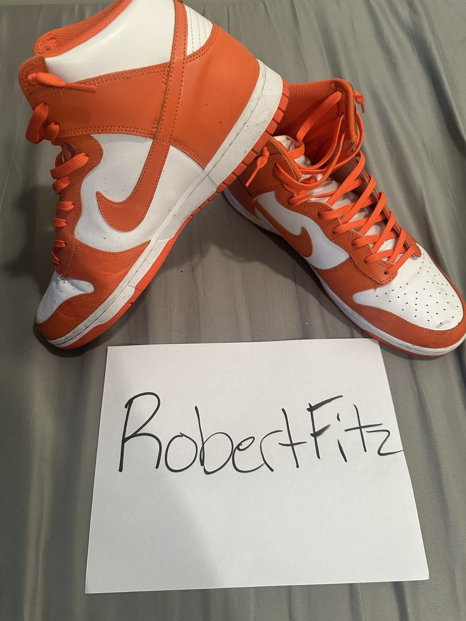 Jordan Brand Nike Dunk High Syracuse (2021) Size US 14 / EU 47 - 2 Thumbnail