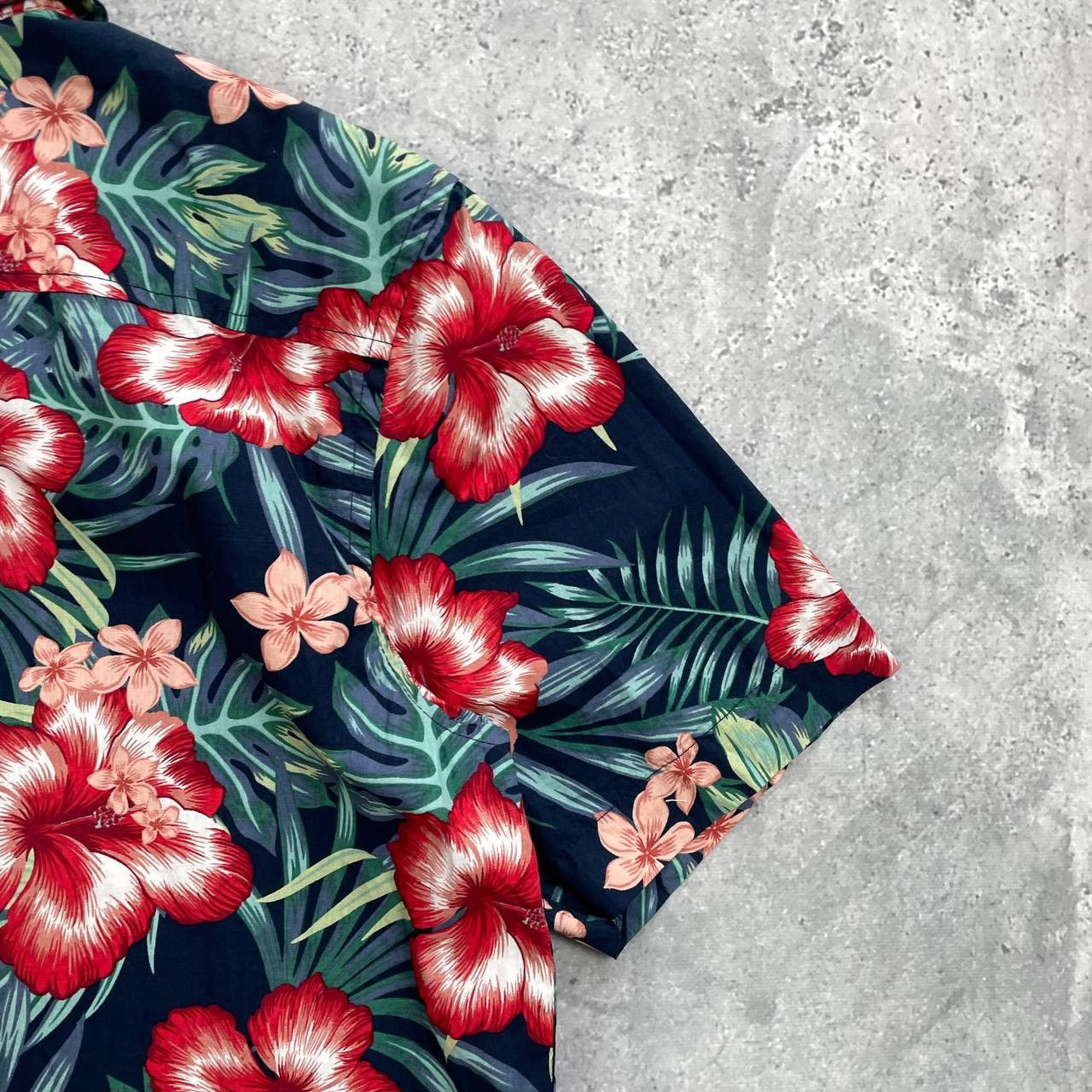 Penfield Penfield Hawaiian Short Sleeve Shirt Green/ Red Size M Size US M / EU 48-50 / 2 - 17 Thumbnail