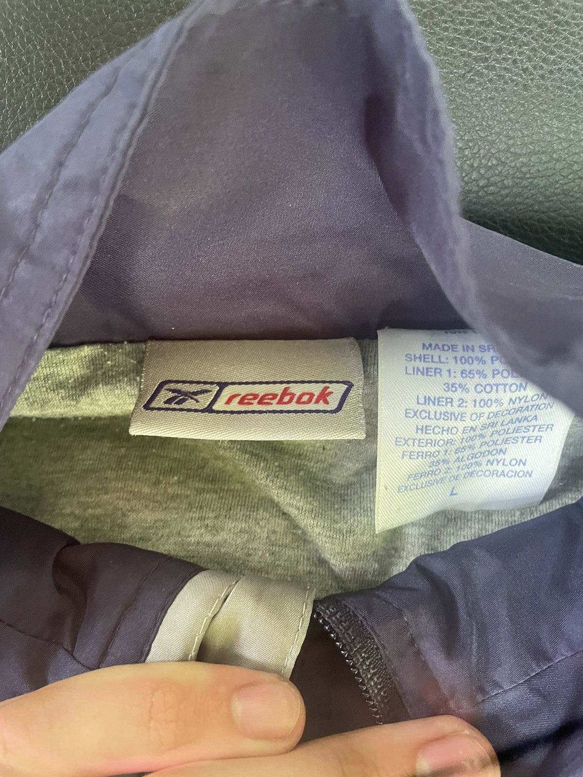 Reebok Vintage Navy Reebok Windbreaker Size US L / EU 52-54 / 3 - 3 Thumbnail