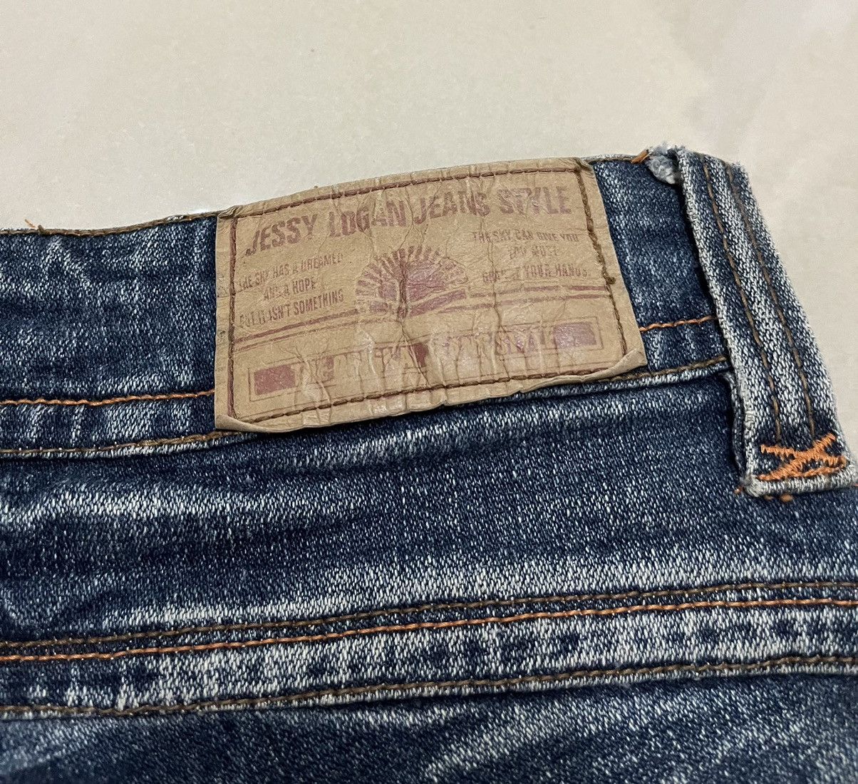 If Six Was Nine Flare Jeans Jessy Logan faded distressed low rise mud rusty Size US 30 / EU 46 - 14 Thumbnail