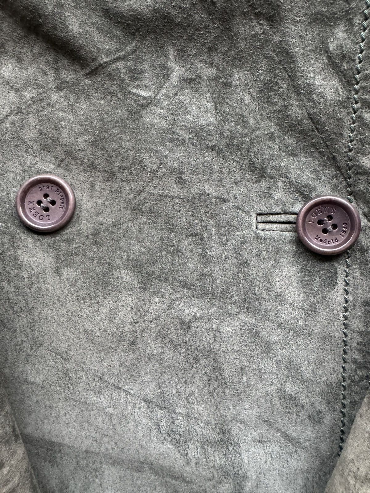 Loewe VERY RARE VINTAGE JACKET COAT LOEWE LEATHER SUEDE Size US M / EU 48-50 / 2 - 9 Thumbnail