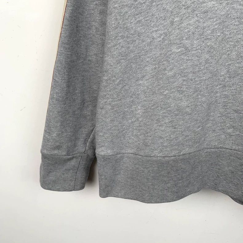 Gucci Gucci Gray side stripe cotton hooded drawstring long-sleeve Size US S / EU 44-46 / 1 - 4 Thumbnail