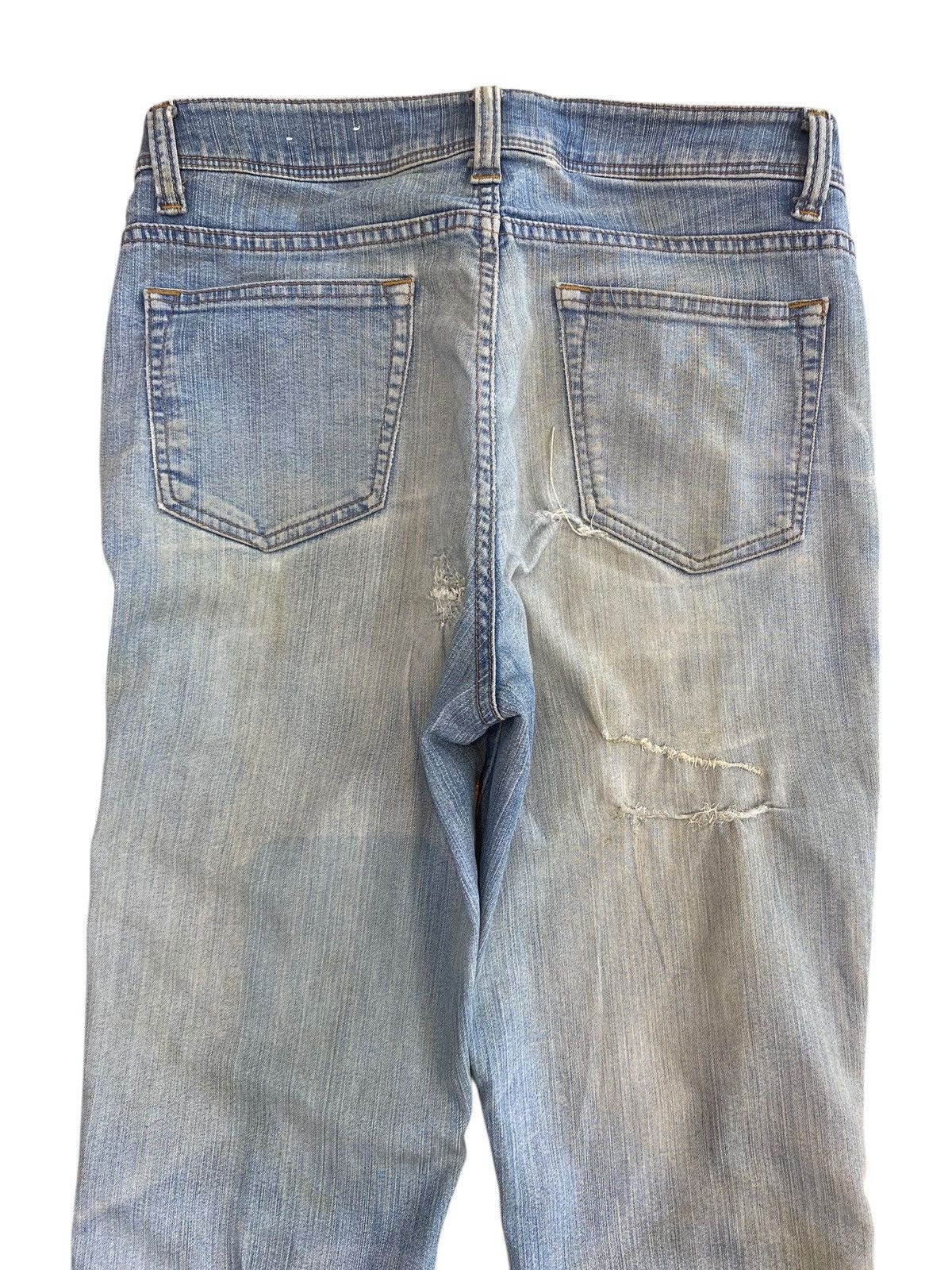 Other Topvalu Japanese Brand Acid Blue Wash Style Flare Jeans Size US 28 / EU 44 - 4 Thumbnail