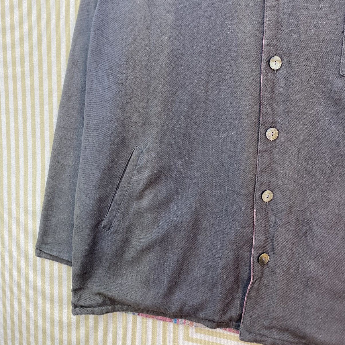 Blue Blue Japan 🫶Vintage Amina Stripes Reversible Jacket Size US M / EU 48-50 / 2 - 10 Thumbnail