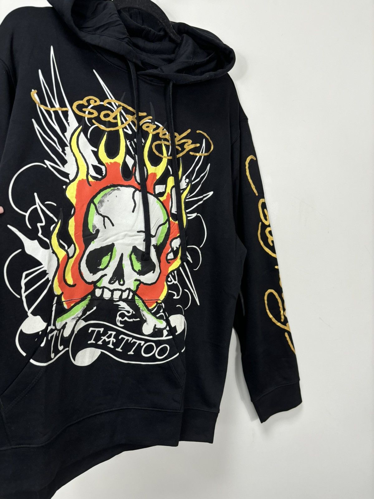 Christian Audigier Ed Hardy Christian Audigier Dead Skull Tattoo Black Hoodie Size US XL / EU 56 / 4 - 3 Thumbnail
