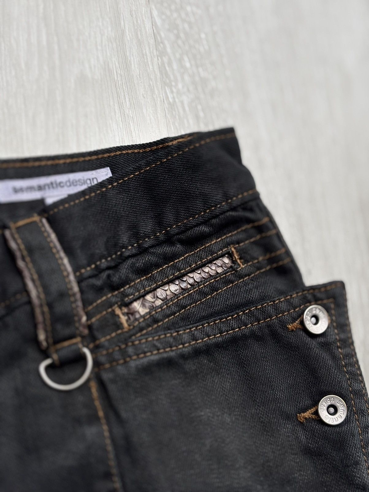 semanticdesign SEMANTIC DESIGN lace-up jeans Size US 29 - 3 Thumbnail