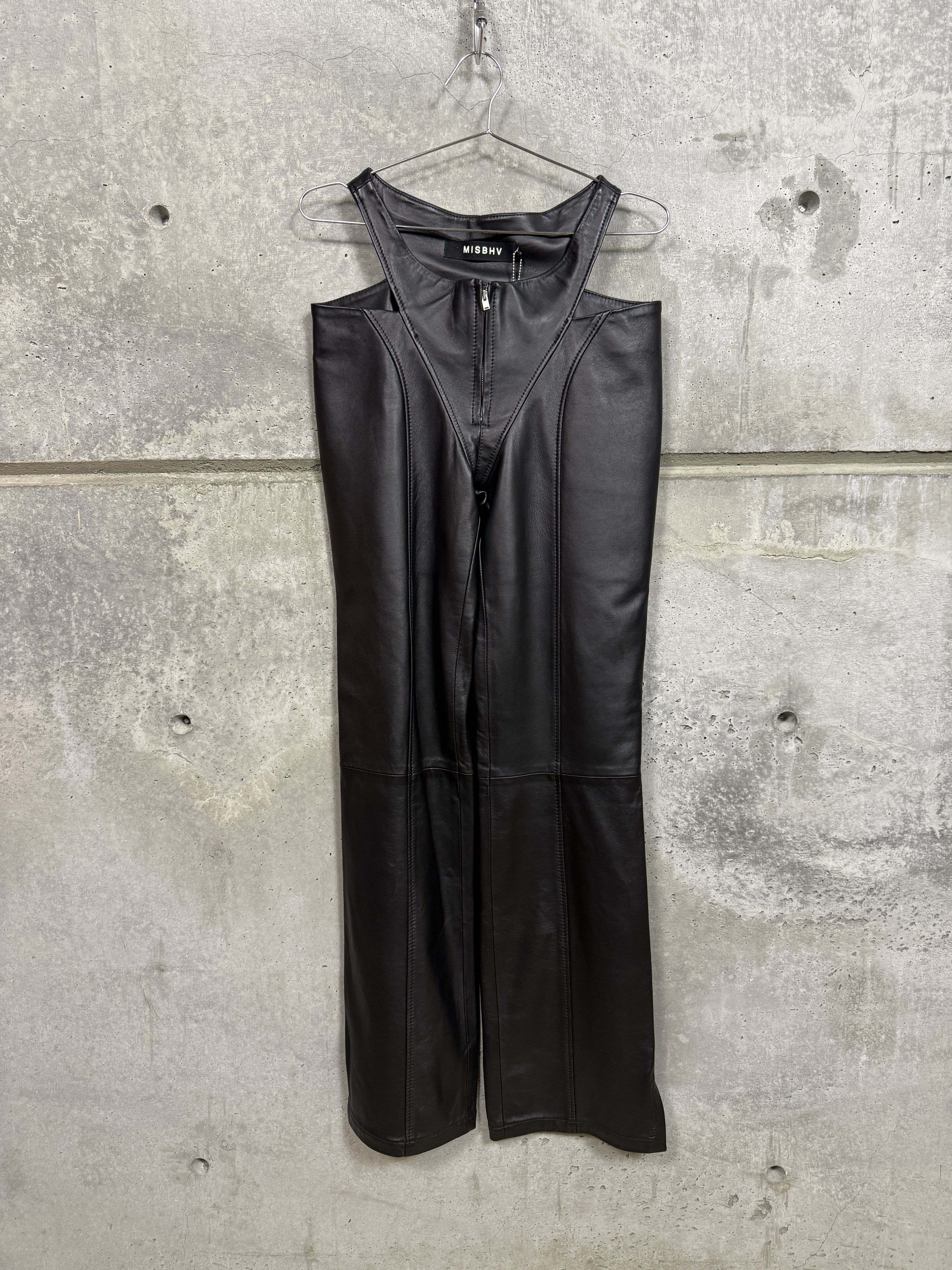 Misbhv $1780 MISBHV Genuine Leather Cut Trousers Size 28" / US 6 / IT 42 - 6 Thumbnail