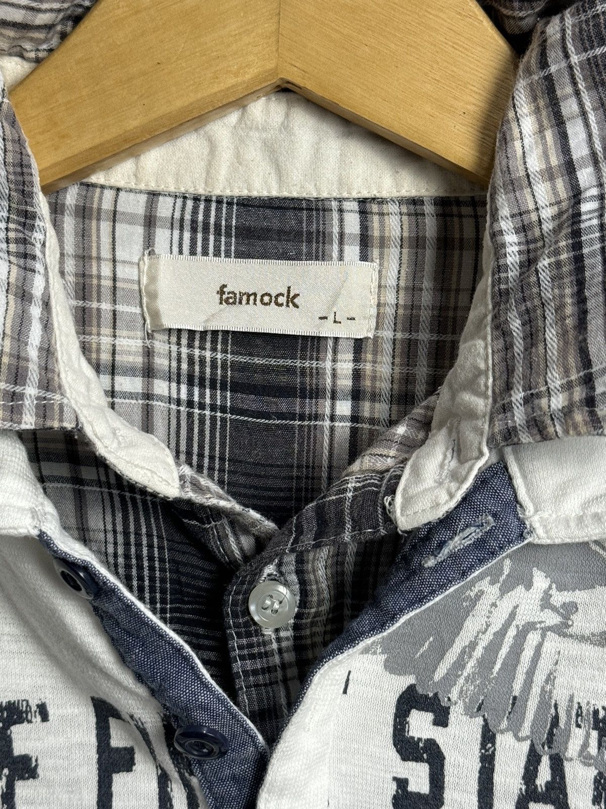 Hysteric Glamour Double Layers Japanese Poem Famock Polo Shirt Size US M / EU 48-50 / 2 - 6 Thumbnail