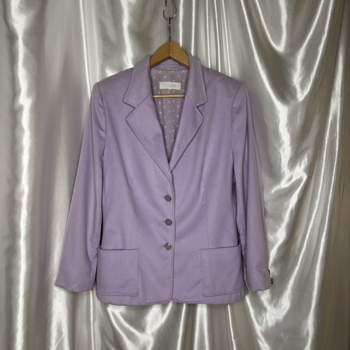 Escada Vintage blazer jacket escada lilac heather purple pastel Size M / US 6-8 / IT 42-44 - 1 Thumbnail