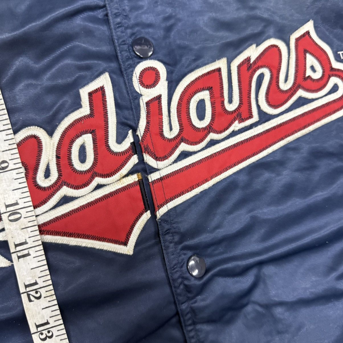 MLB Vintage Cleveland Indians MLB Size L Satin Nylon Jacket Size US L / EU 52-54 / 3 - 6 Thumbnail