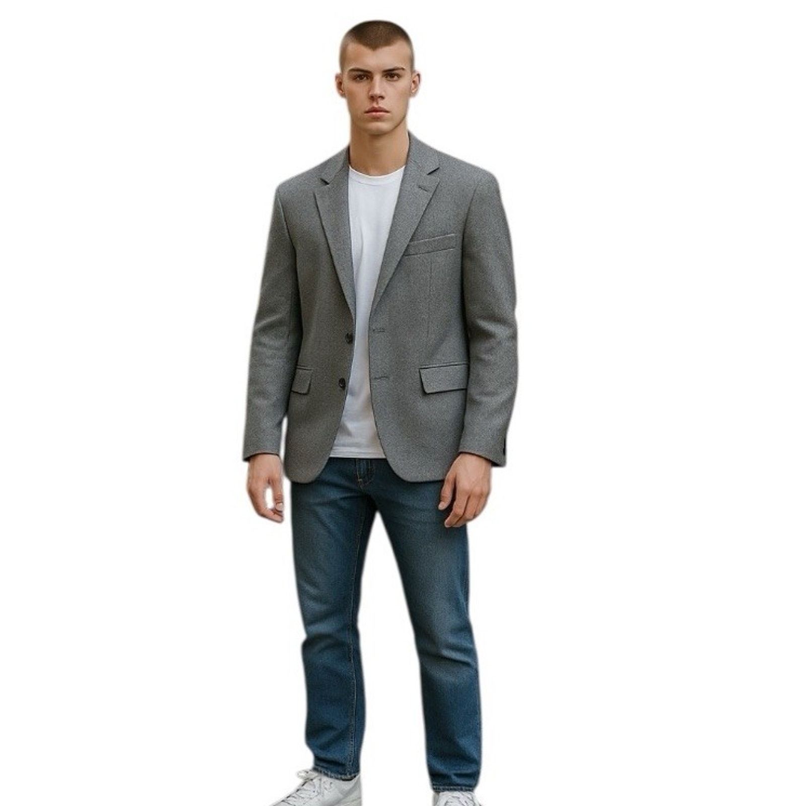 J.Crew J Crew Wool Blend Suede Elbow Patch Sports Jacket Blazer Men Size 36R - 1 Thumbnail