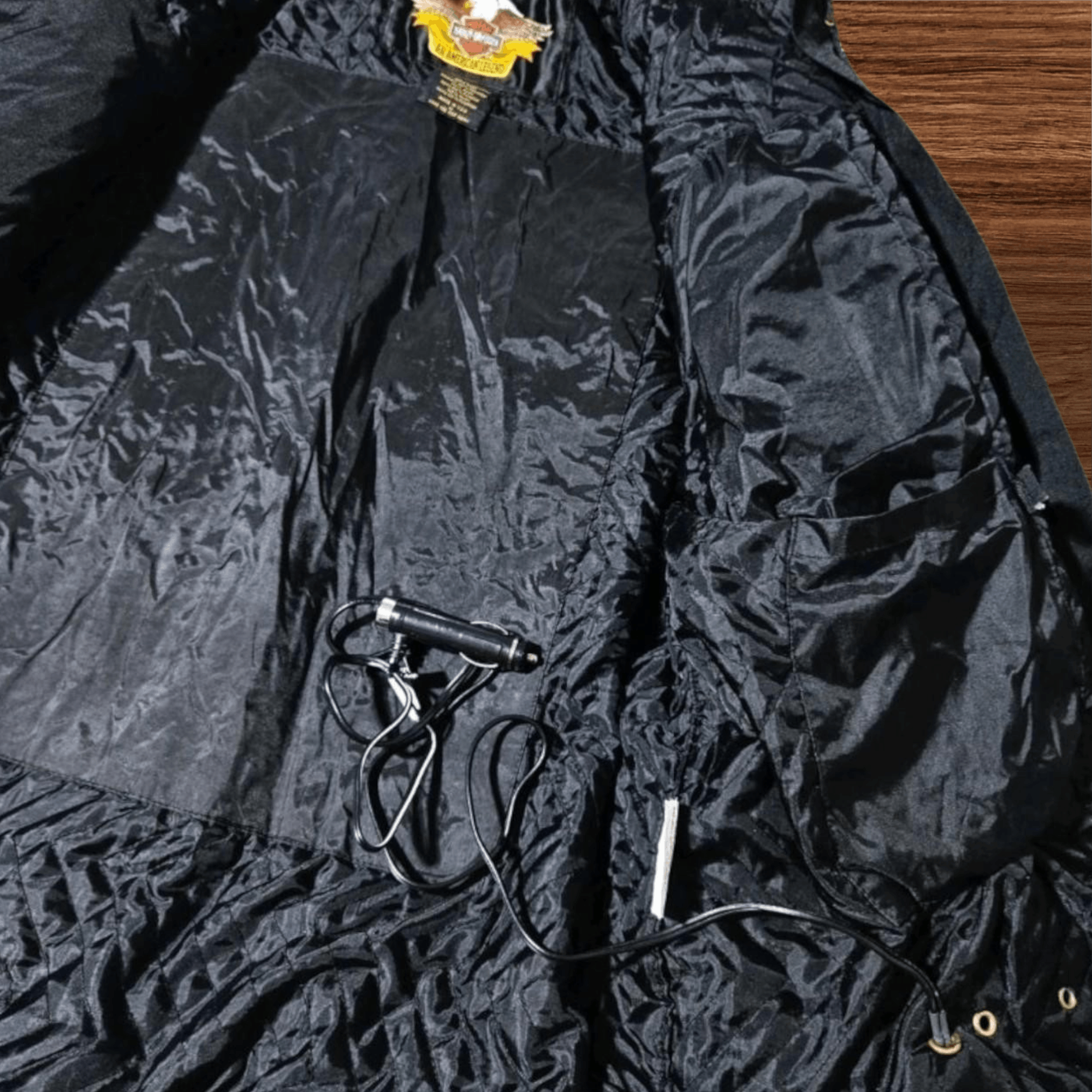 Harley Davidson Vintage Harley-Davidson USA Belted Heated Jacket Moto MEDIUM Size US M / EU 48-50 / 2 - 6 Thumbnail