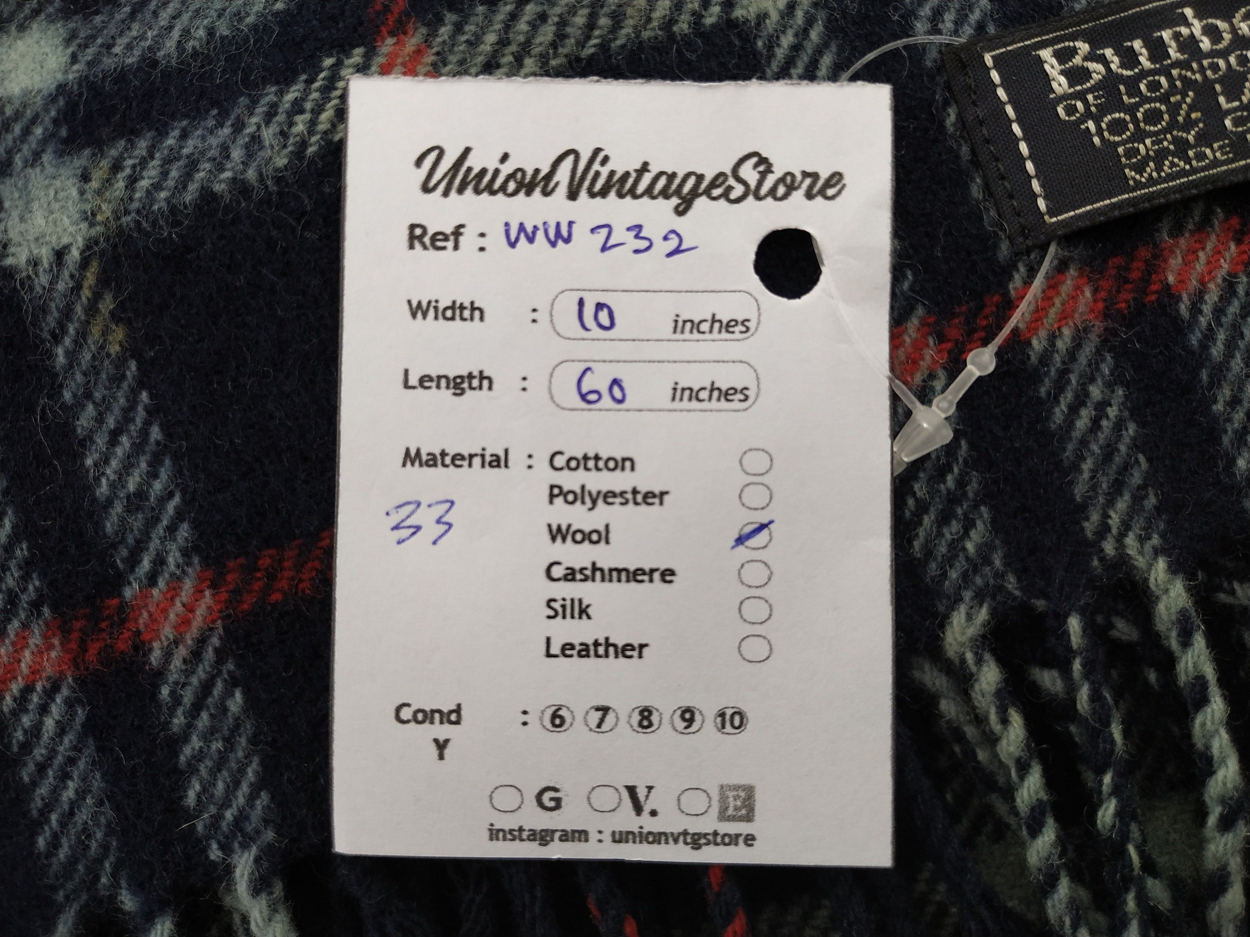 Burberry × Vintage Burberry Scarf / Muffler / Neckwear - WW232 Size ONE SIZE - 7 Thumbnail