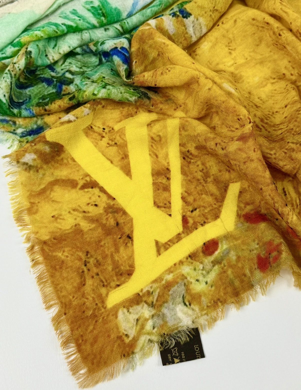 Louis Vuitton Louis Vuitton - Jeff Koons - 2017 - Van Gogh Cashmere Scarf Size ONE SIZE - 6 Thumbnail