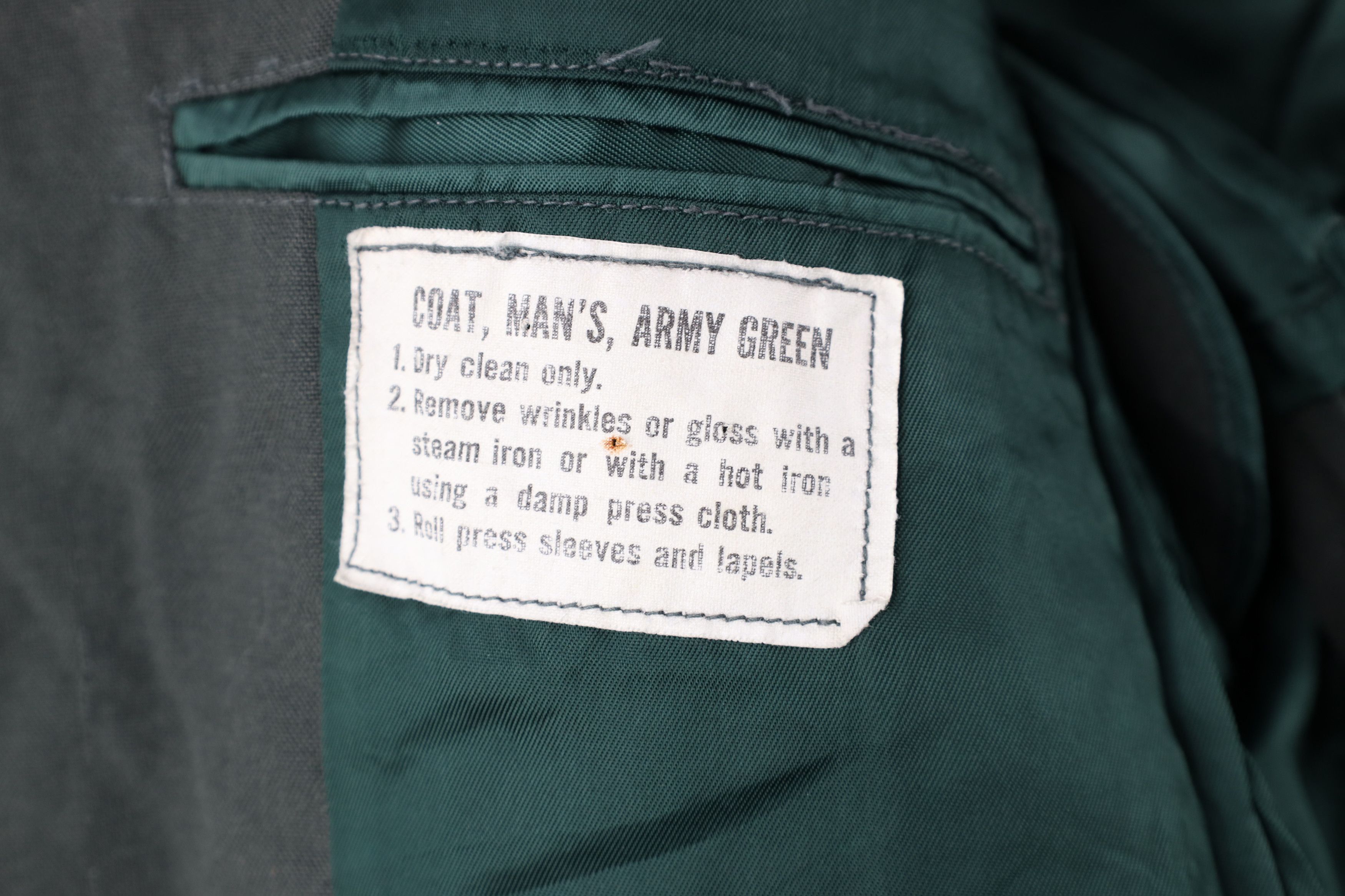 Vintage Vintage 70s Vietnam War AG-344 Officer Coat Jacket Green USA Size US L / EU 52-54 / 3 - 11 Thumbnail
