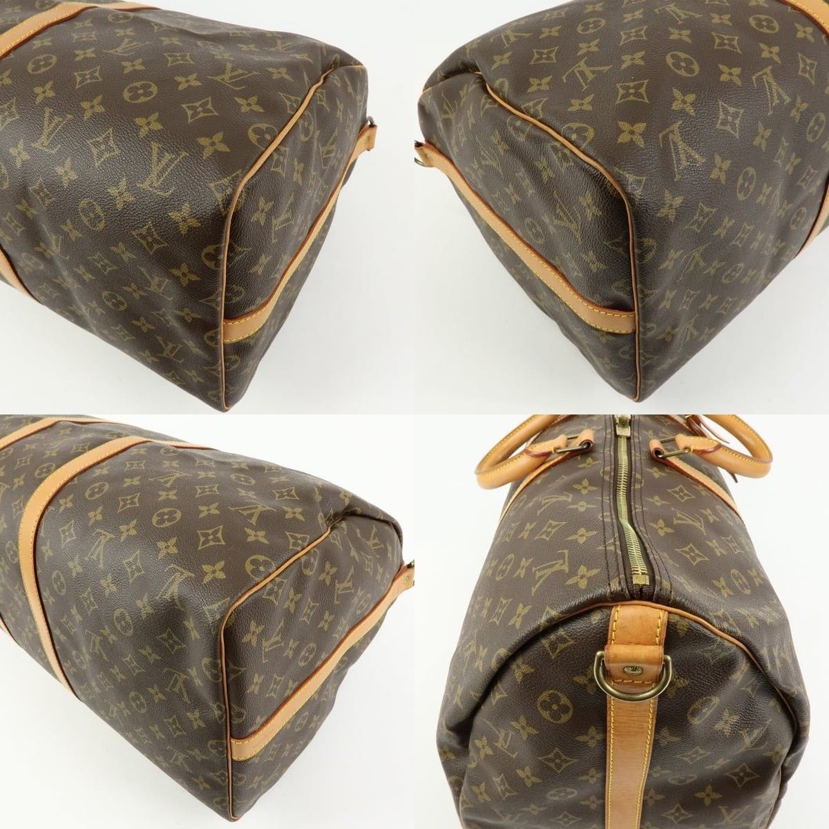 Louis Vuitton Louis Vuitton Monogram Keepall Bandouliere 55 Duffle Bag Size ONE SIZE - 5 Thumbnail