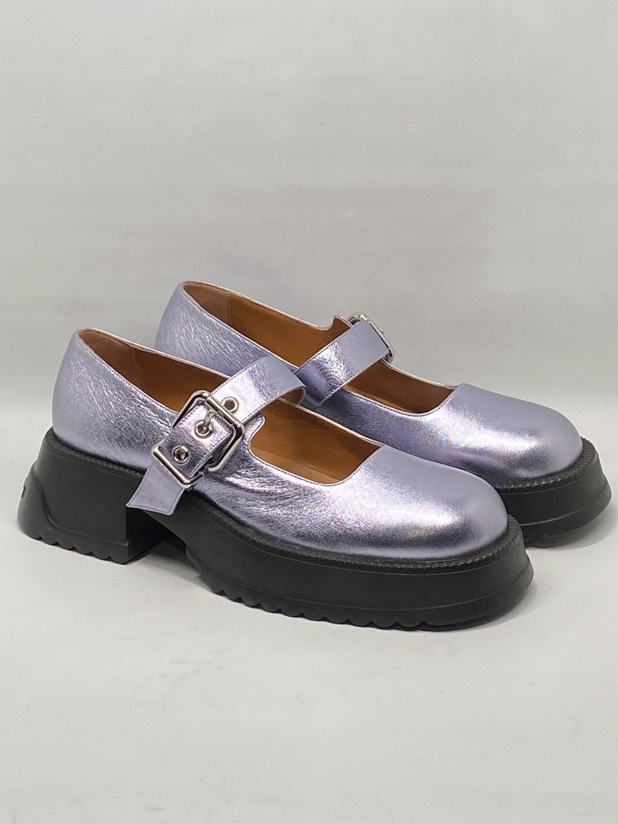 Marni Marni Blue Leather Mary Jane Platform Loafers size 39 Size US 9 / IT 39 - 6 Thumbnail