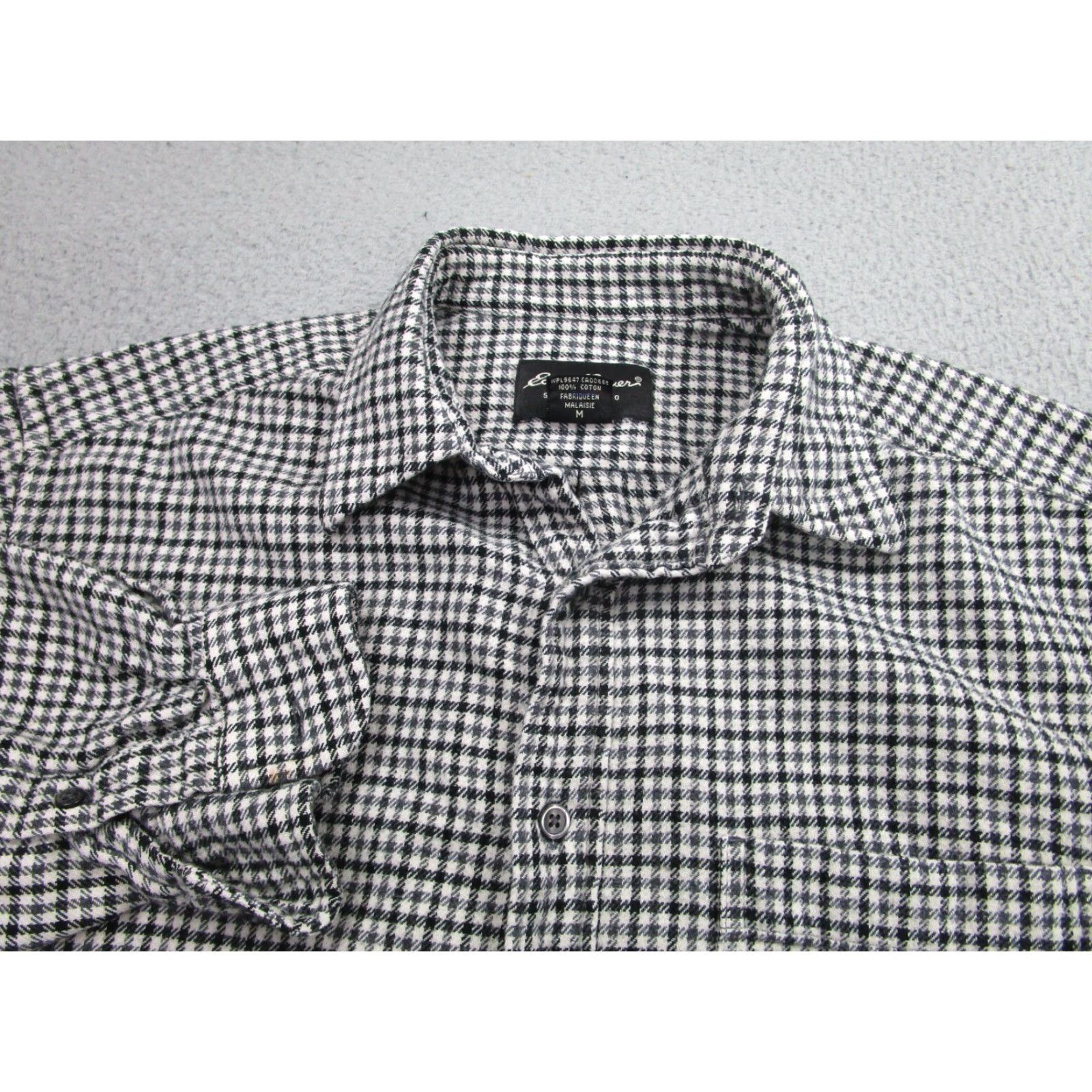 Eddie Bauer EDDIE BAUER Button-Up Shirt Mens M Black Plaid Flannel Long Sleeve Casual Outdoors Size US M / EU 48-50 / 2 - 3 Thumbnail