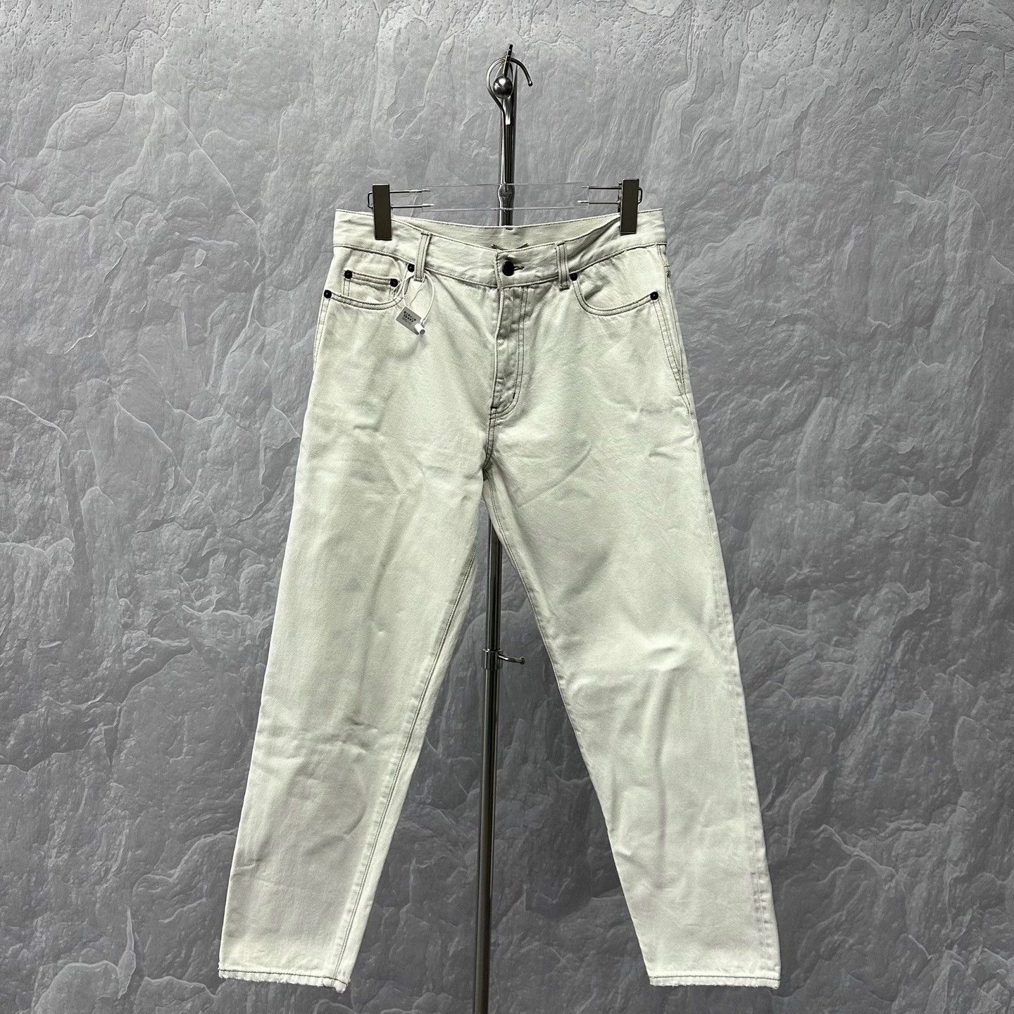 white washed denim long pants size 32