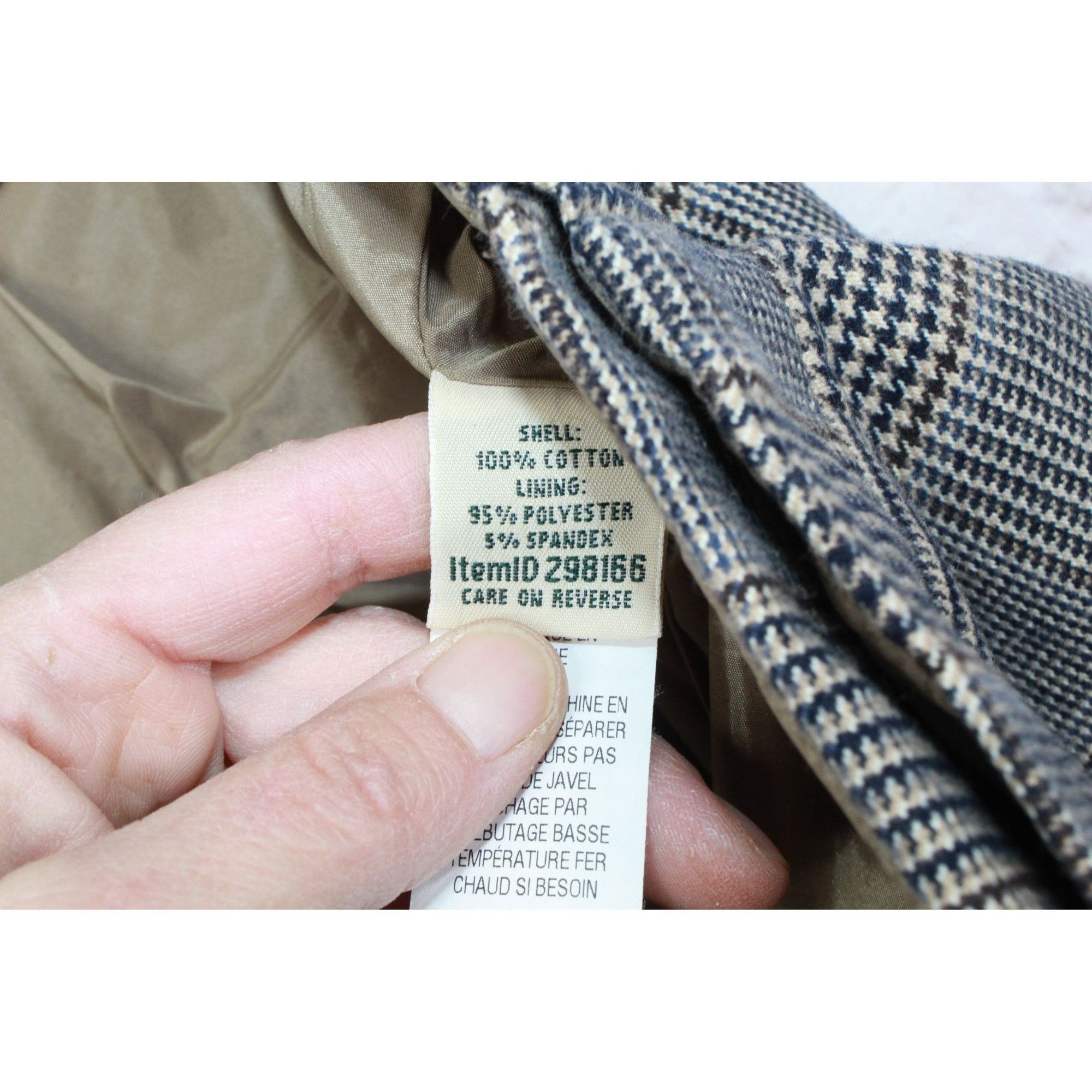 L.L. Bean LL Bean Women's Plaid Classic Fit Lined Career Dress Pants Size 40" / US 18 - 8 Thumbnail