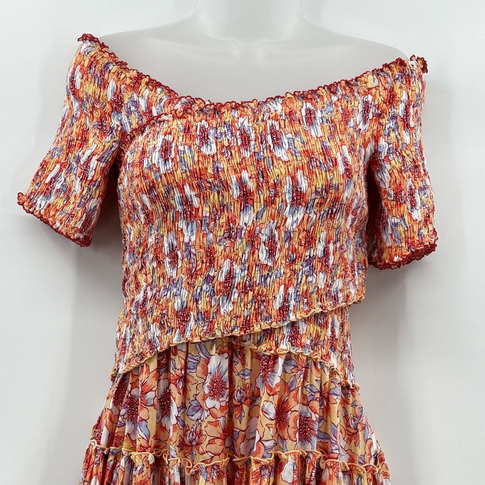 Poupette St Barth Soledad Floral Mini Dress Medium NWT