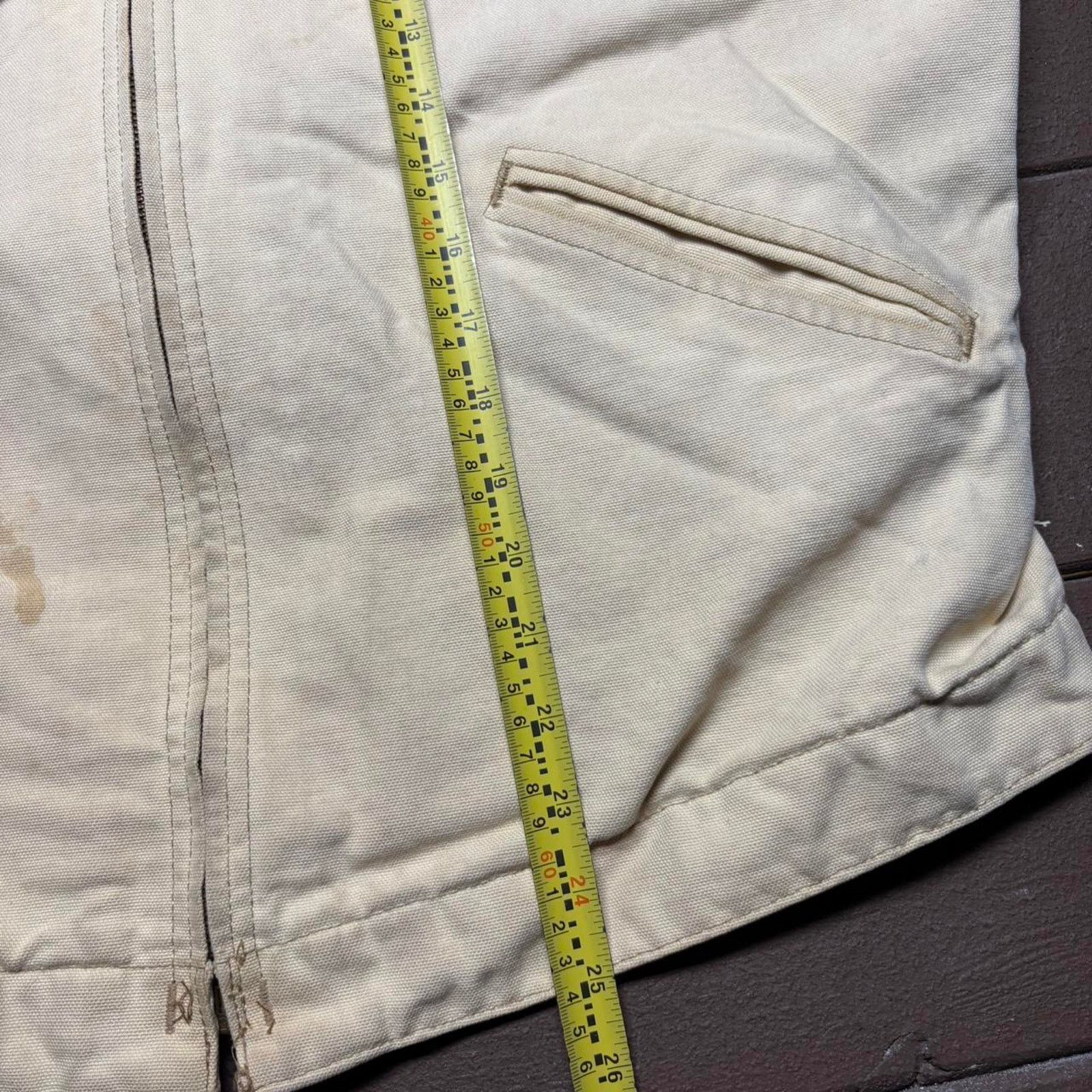Carhartt Vintage Cream Carhartt 6QLJ Detroit Jacket Size US L / EU 52-54 / 3 - 5 Thumbnail