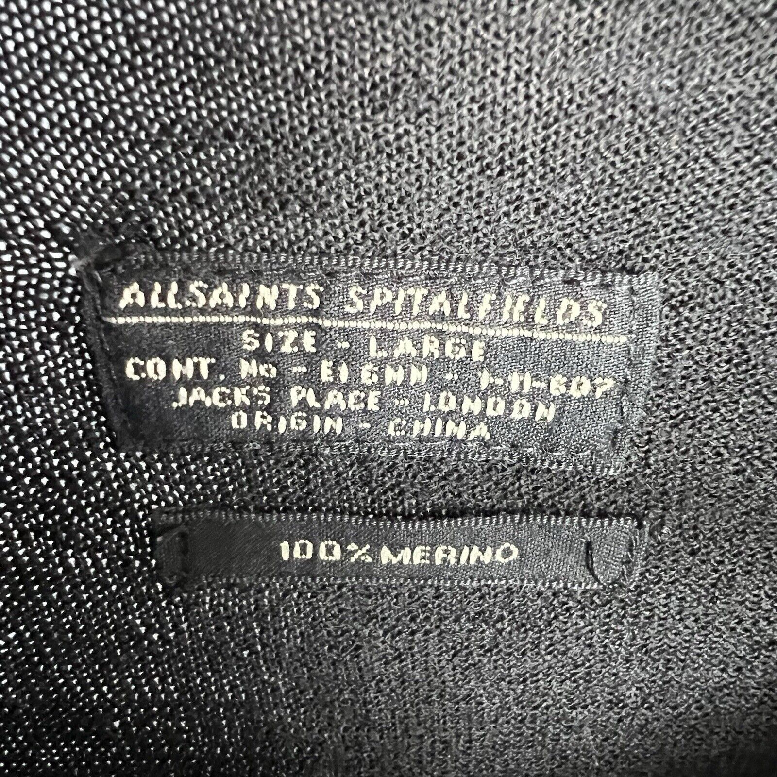 Allsaints Allsaints Sweater V-Neck Men's Size L Long Sleeve Size US L / EU 52-54 / 3 - 2 Thumbnail