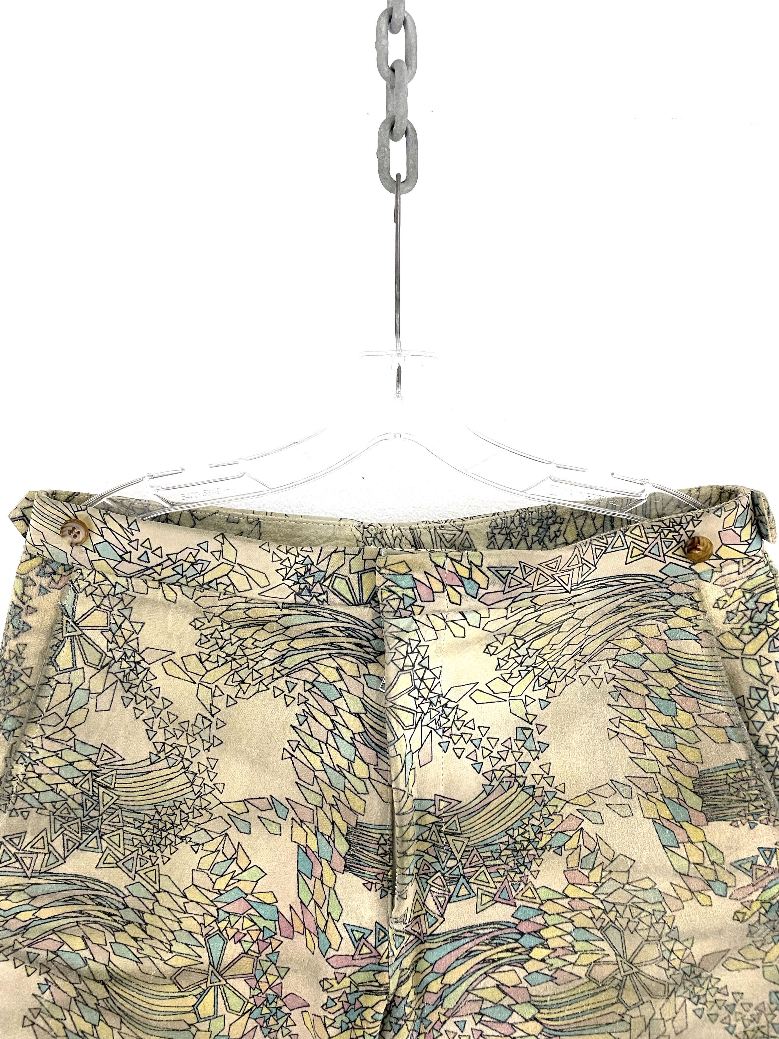Comme des Garcons Homme Plus 2001 Psychedelic Suede Pants Size US 32 / EU 48 - 3 Thumbnail