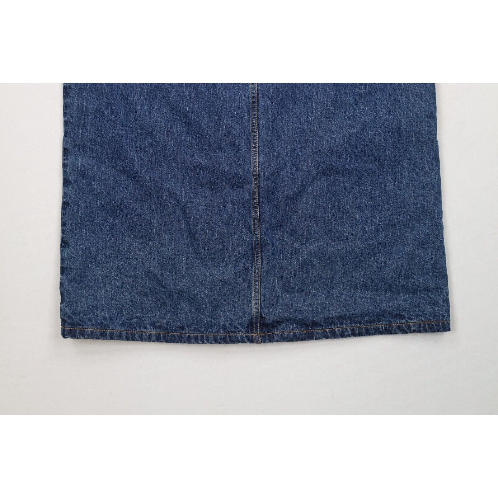 Eddie Bauer × Vintage Vintage 90s Eddie Bauer Distressed Flannel Lined Denim Skirt Size 30" / US 8 / IT 44 - 11 Thumbnail