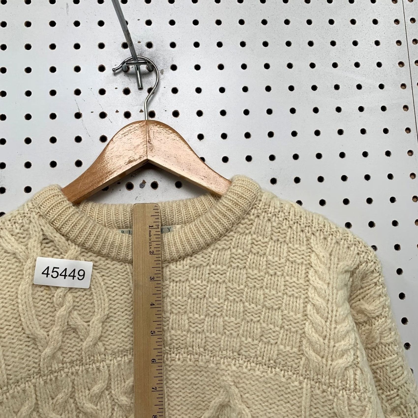 Vintage Blarney Woolen Mills Wool Knit Sweater Mens Large Thick Fisherman Knit Ireland Shirt Size US L / EU 52-54 / 3 - 7 Thumbnail