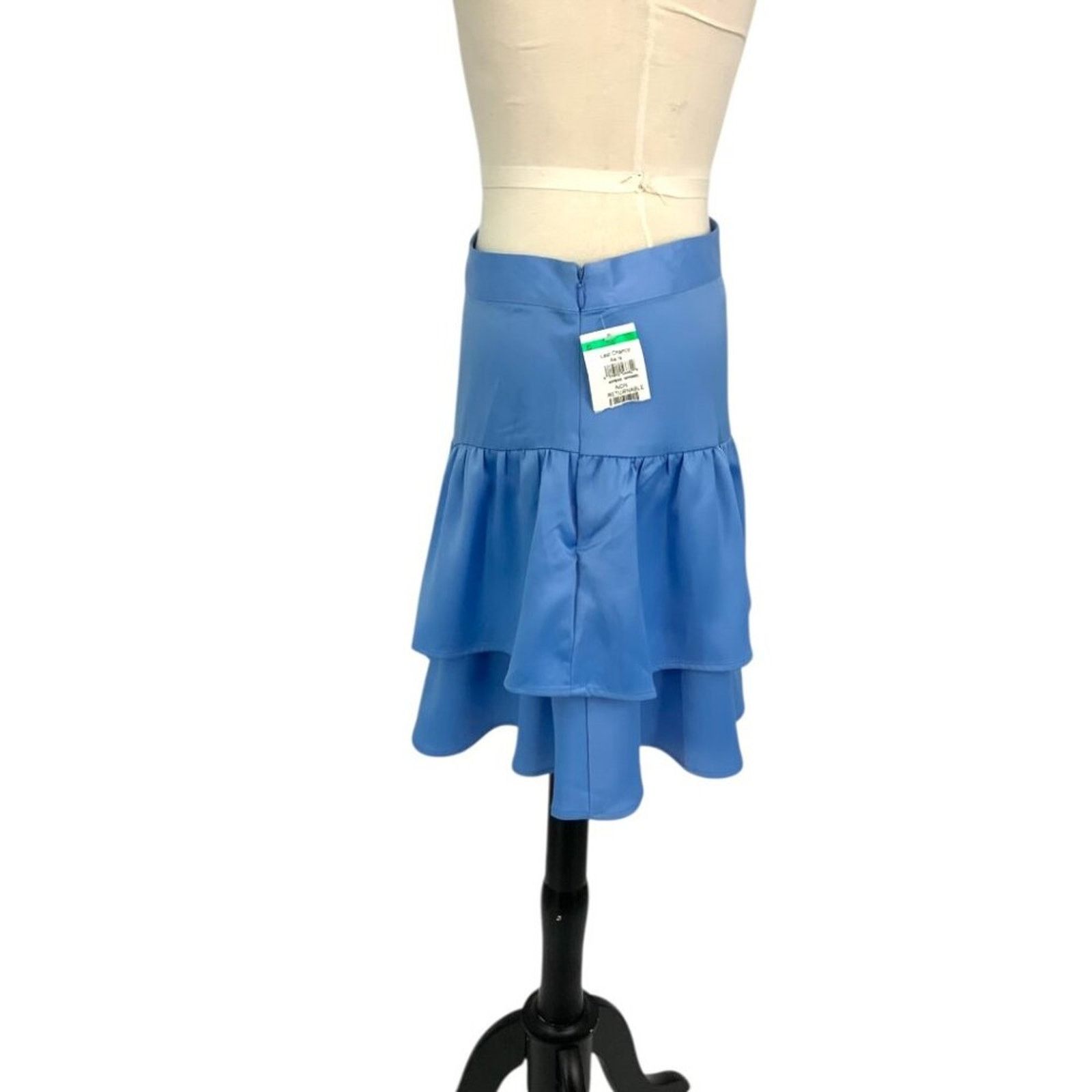 Asos ASOS Something New Kim Layered Mini Skirt Blue Medium NWOT Size 28" / US 6 / IT 42 - 4 Thumbnail