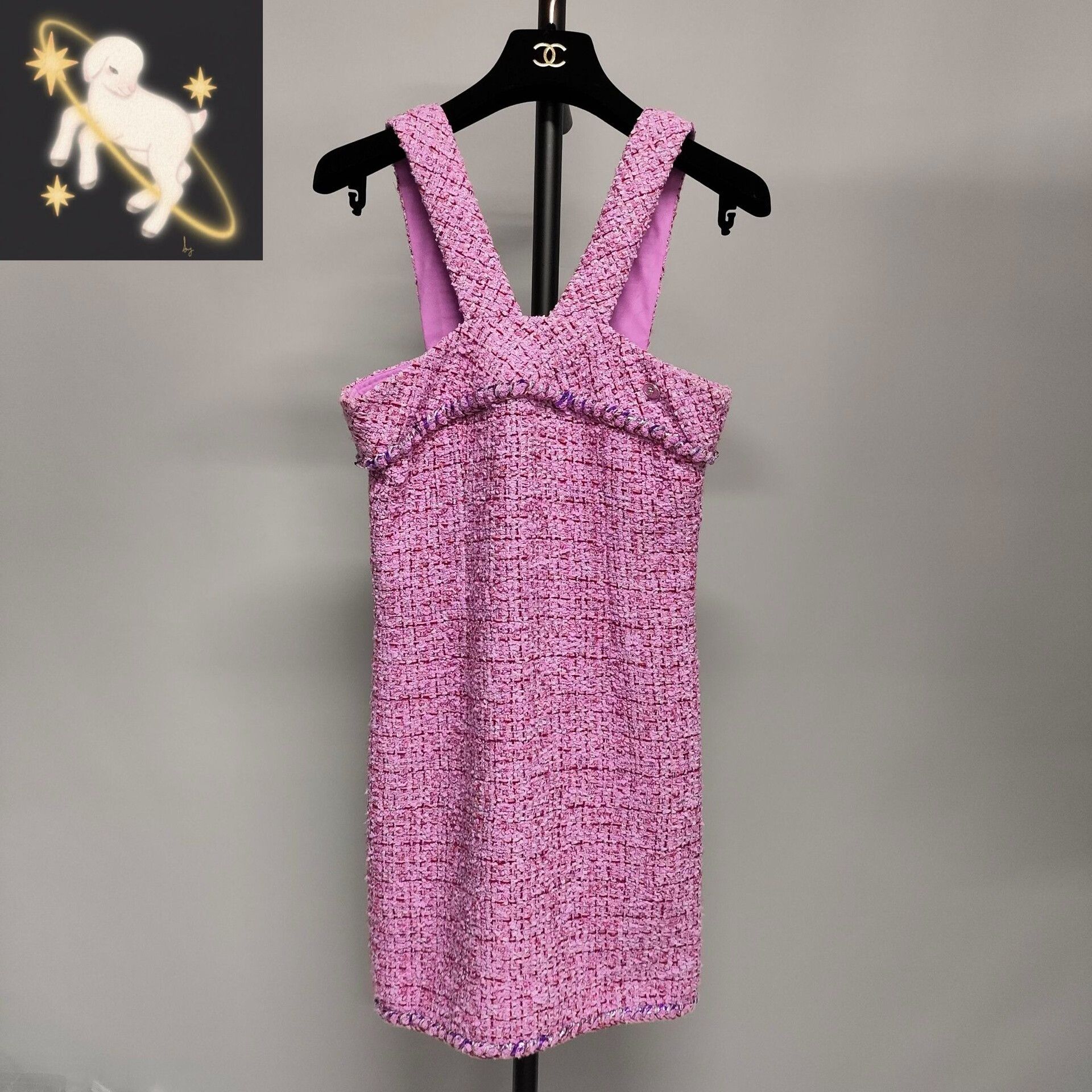 Chanel Chanel 2022 SS Tweed Camisole Dress Size XS / US 0-2 / IT 36-38 - 1 Thumbnail