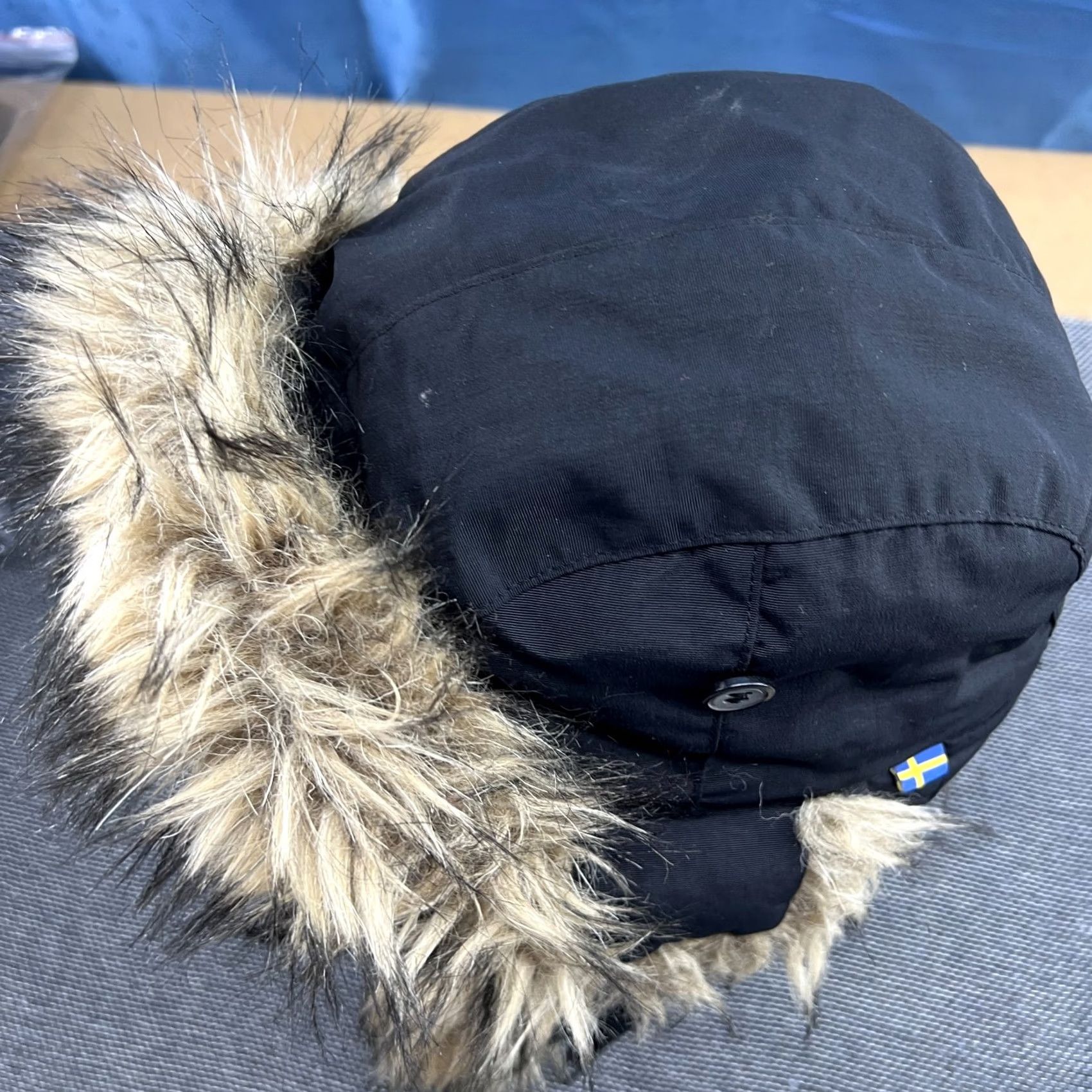 Vintage Fjallraven Nordic Heater Trapper Hat Sz M Black Unisex Adults Fur Bomber Ushanka Aviator Ear Flap Trapper Hat Mens Womens Size ONE SIZE - 5 Thumbnail