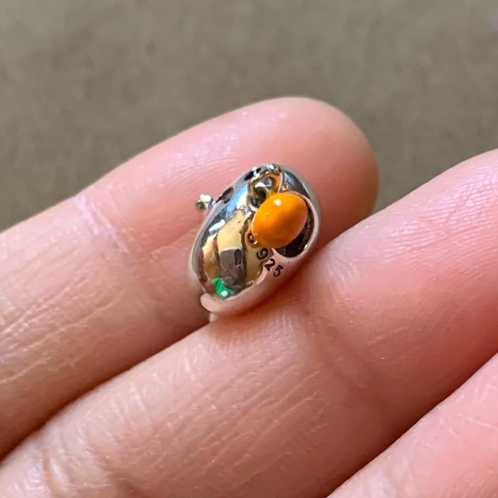 Other NWOT Cute Ghost With Pumpkin Lamp Charm Sterling Silver 925 Size ONE SIZE - 6 Thumbnail