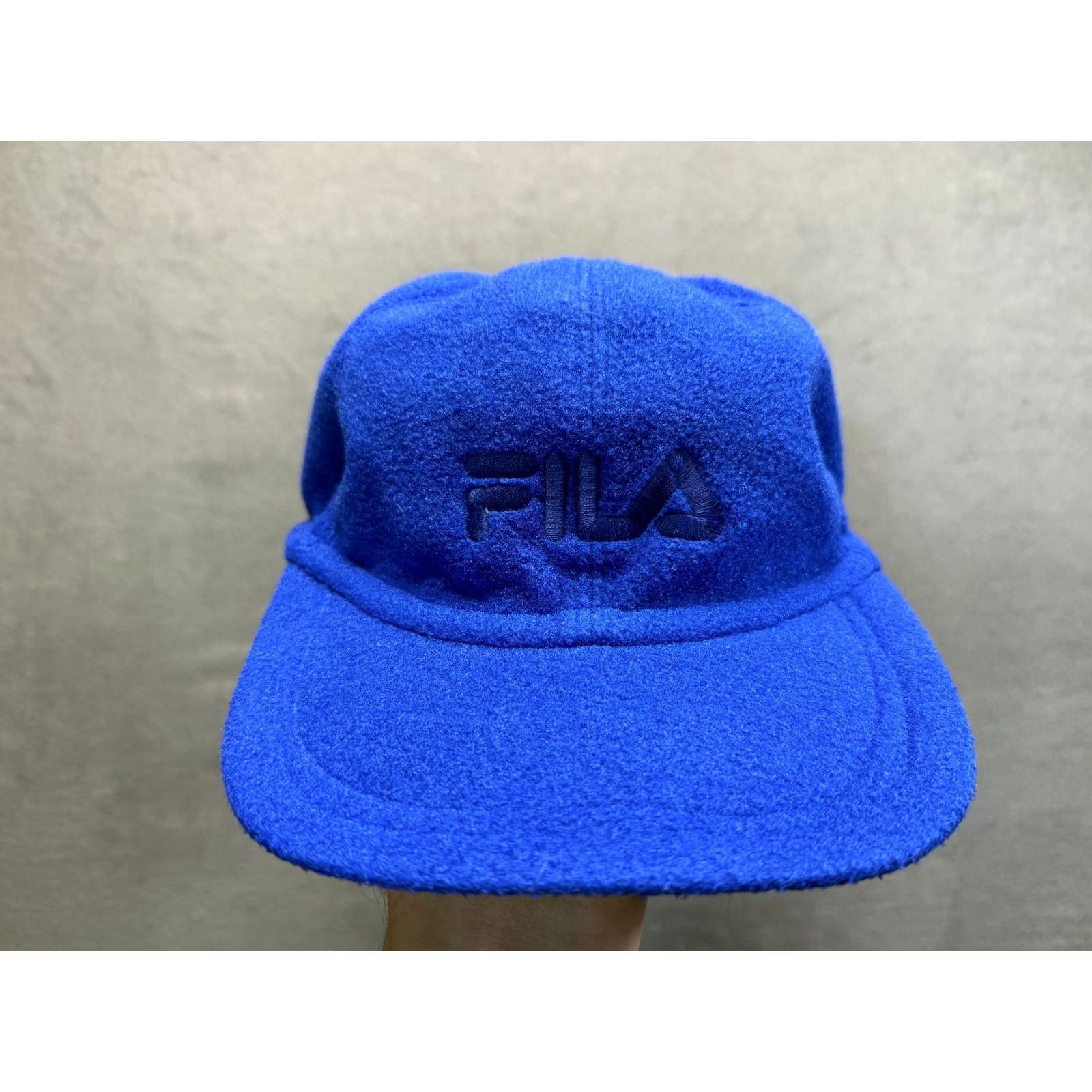 Fila vintage FILA Fleece blue cap hat L 58cm Men Baseball Cap 58cm blue FILA cap Mens Cap Size US L / EU 52-54 / 3 - 2 Thumbnail