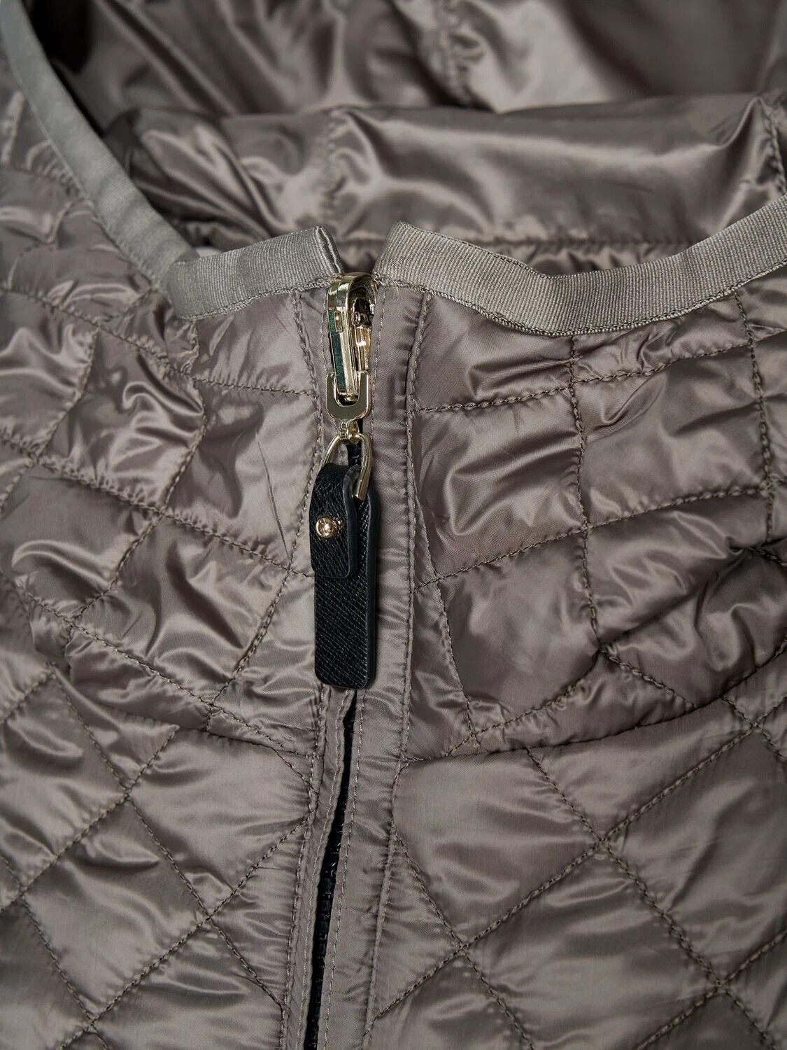 Max Mara MAX MARA Leo Dark Grey Reversible Canvas Down Jacket Size L / US 10 / IT 46 - 4 Thumbnail
