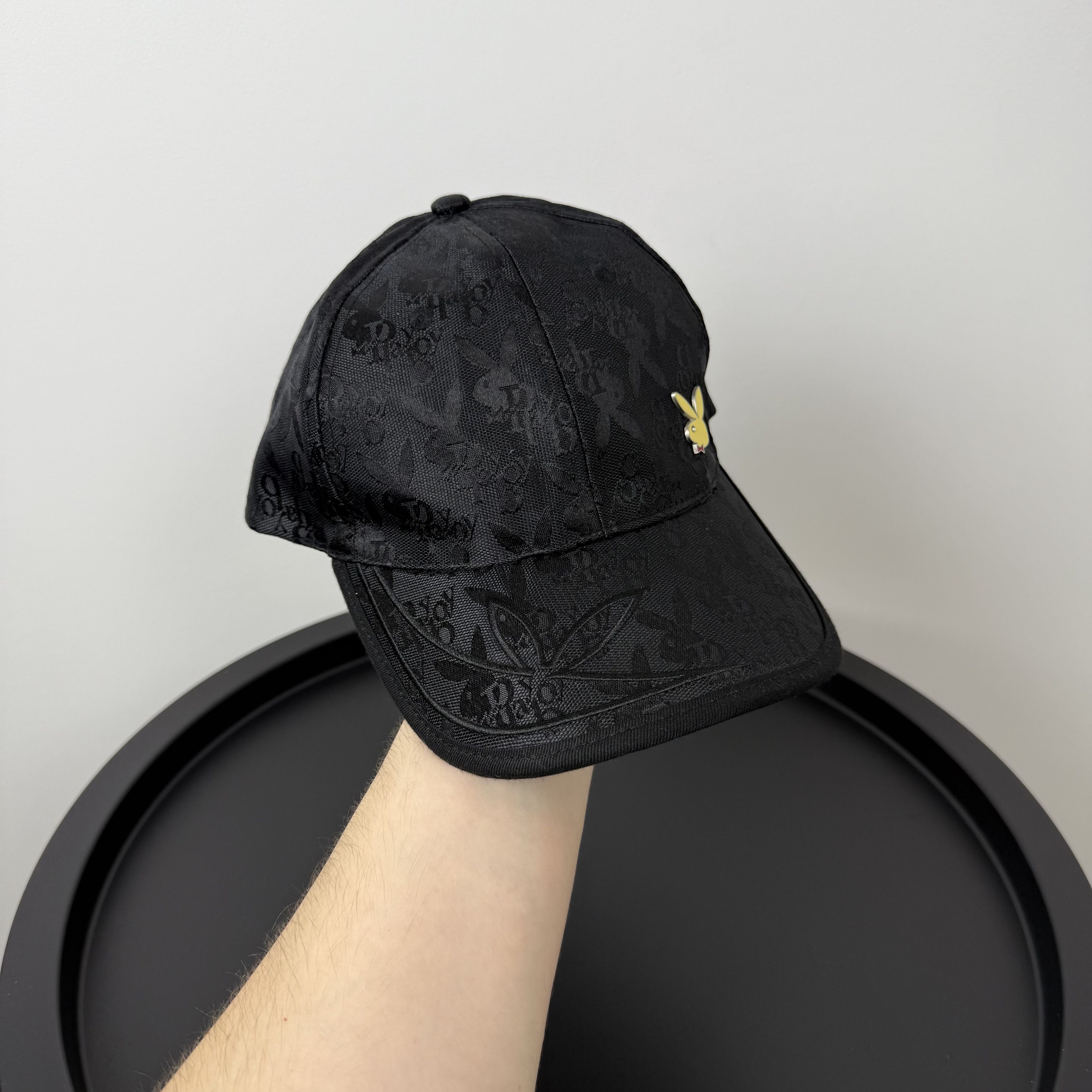 Playboy Vintage PLAYBOY Y2K Black Canvas Baseball Cap Hat Size ONE SIZE - 3 Thumbnail