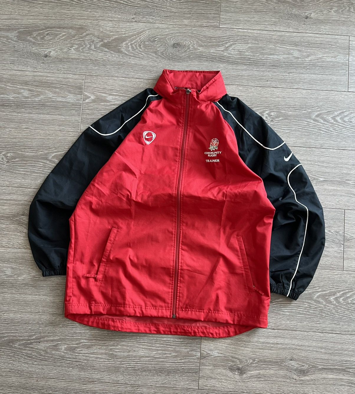 Nike Vintage Nike Community Rugby Trainer Jacket nylon Size US L / EU 52-54 / 3 - 16 Thumbnail